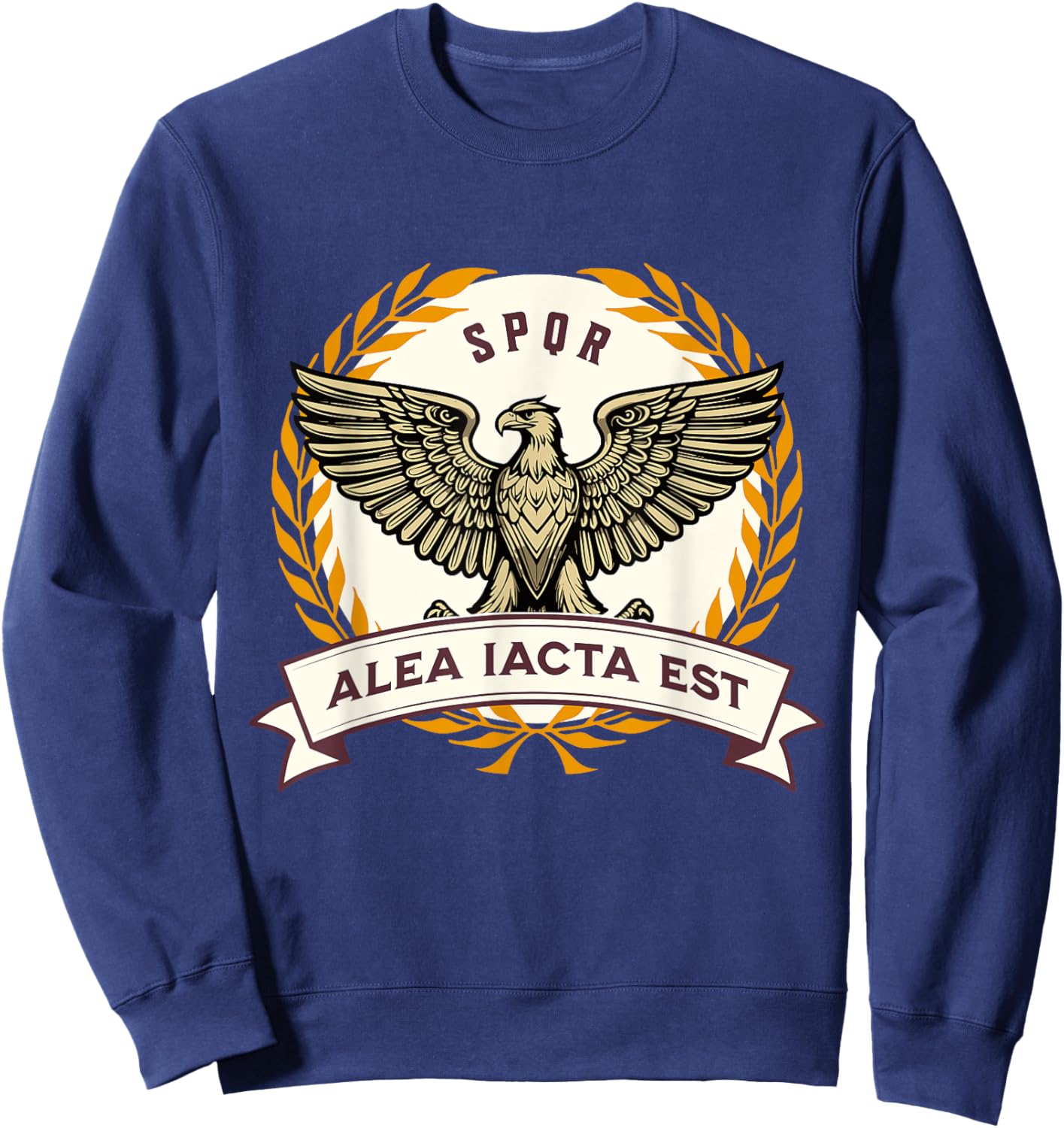 Alea Iacta Est Julius Caesar Quote the Die is Cast Sweatshirt - Sweatshirt | Navy