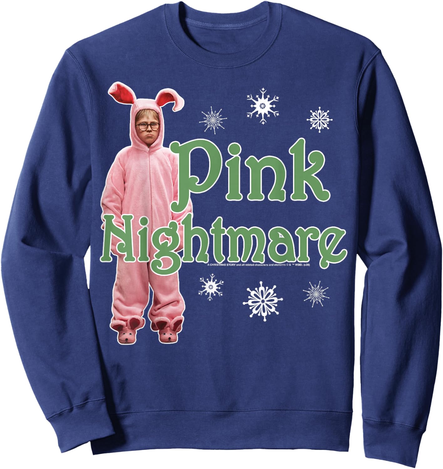 A Christmas Story Pink Nightmare Sweatshirt - Sweatshirt | Navy