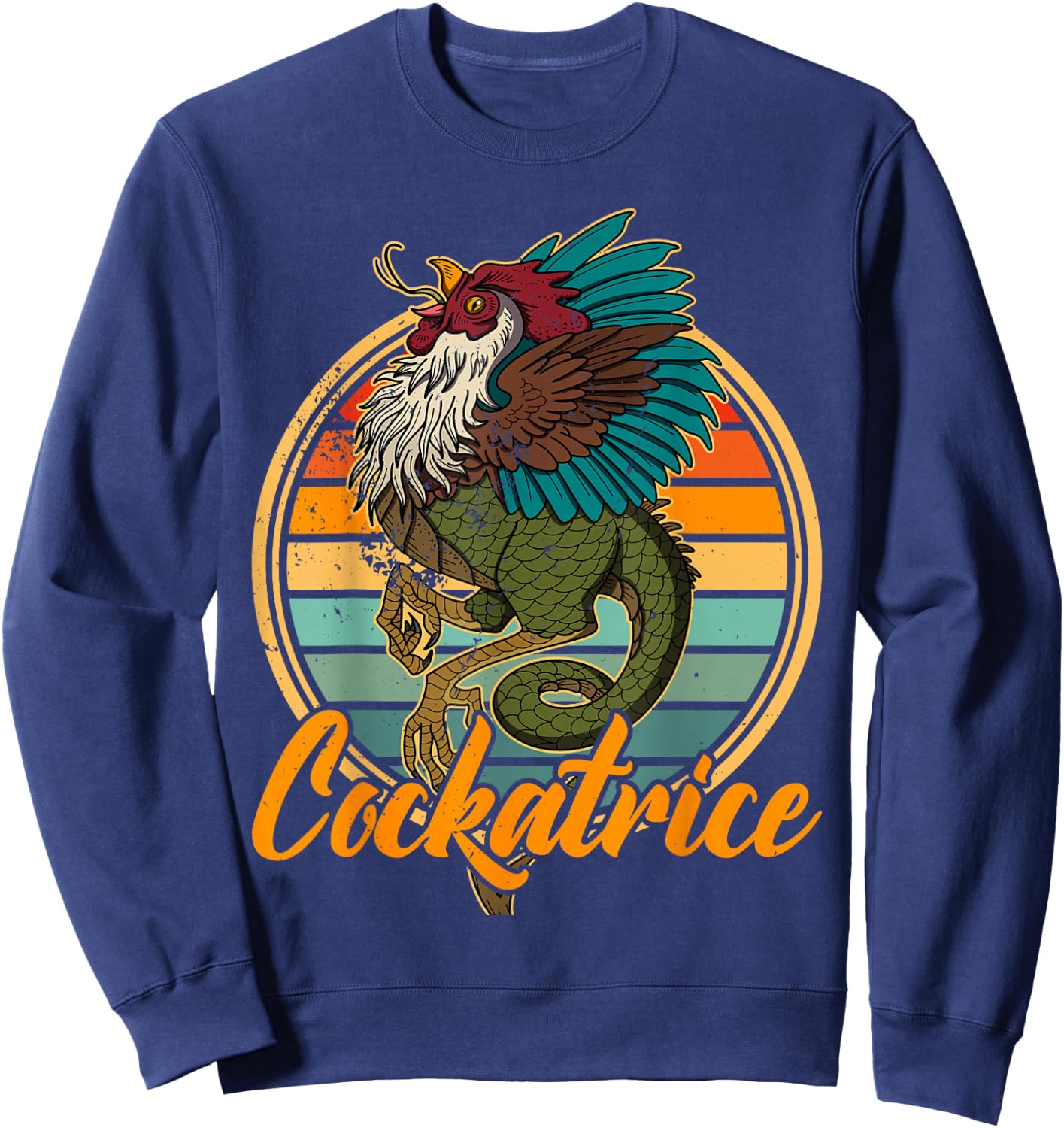 Cockatrice mythical England souvenir national ancestry Sweatshirt - Sweatshirt | Navy