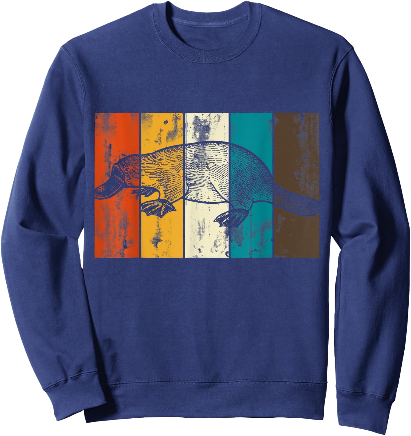 Retro Platypus Sweatshirt - Sweatshirt | Navy