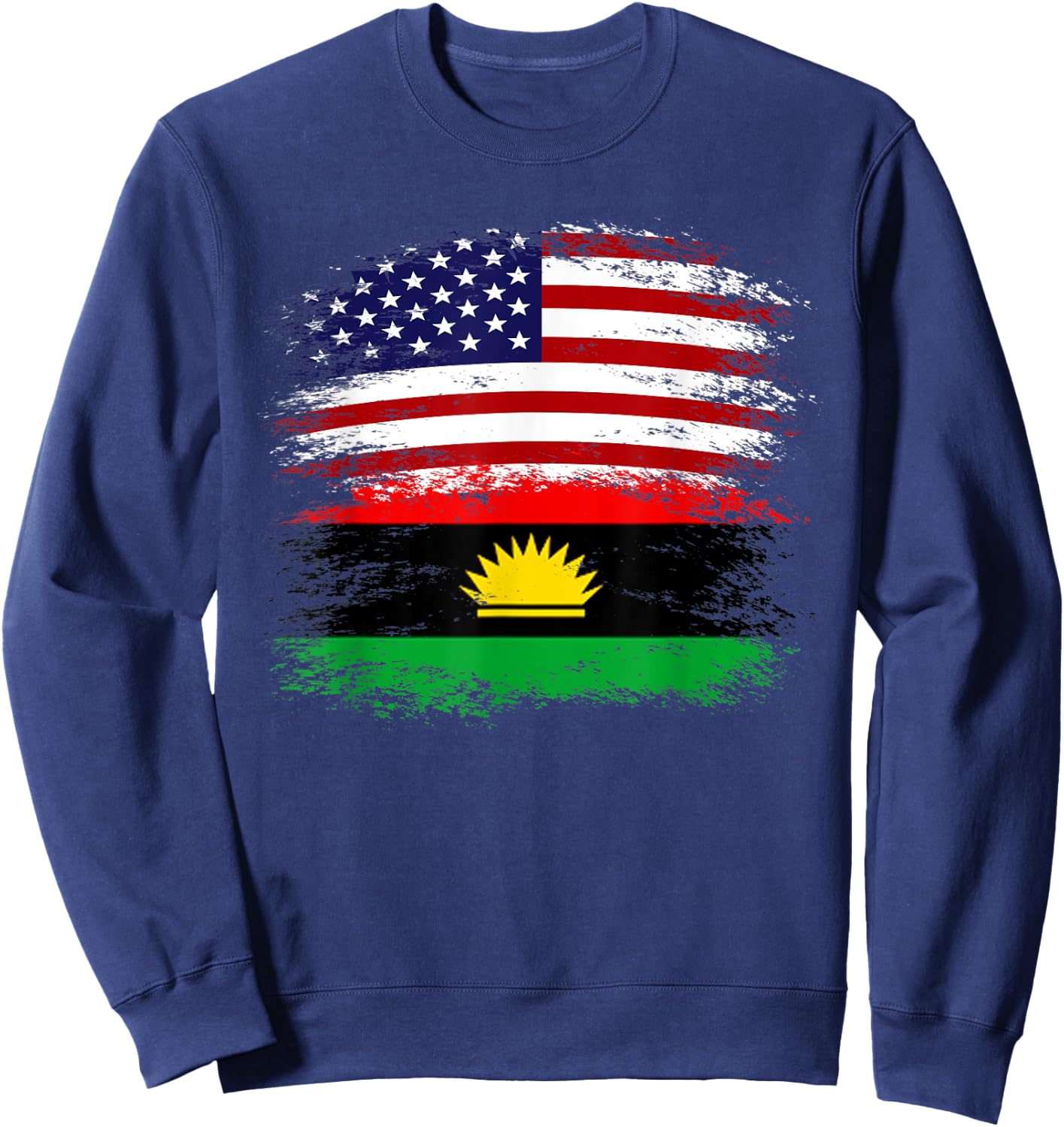 Biafra American Flag Vintage Retro Gift Sweatshirt - Sweatshirt | Navy