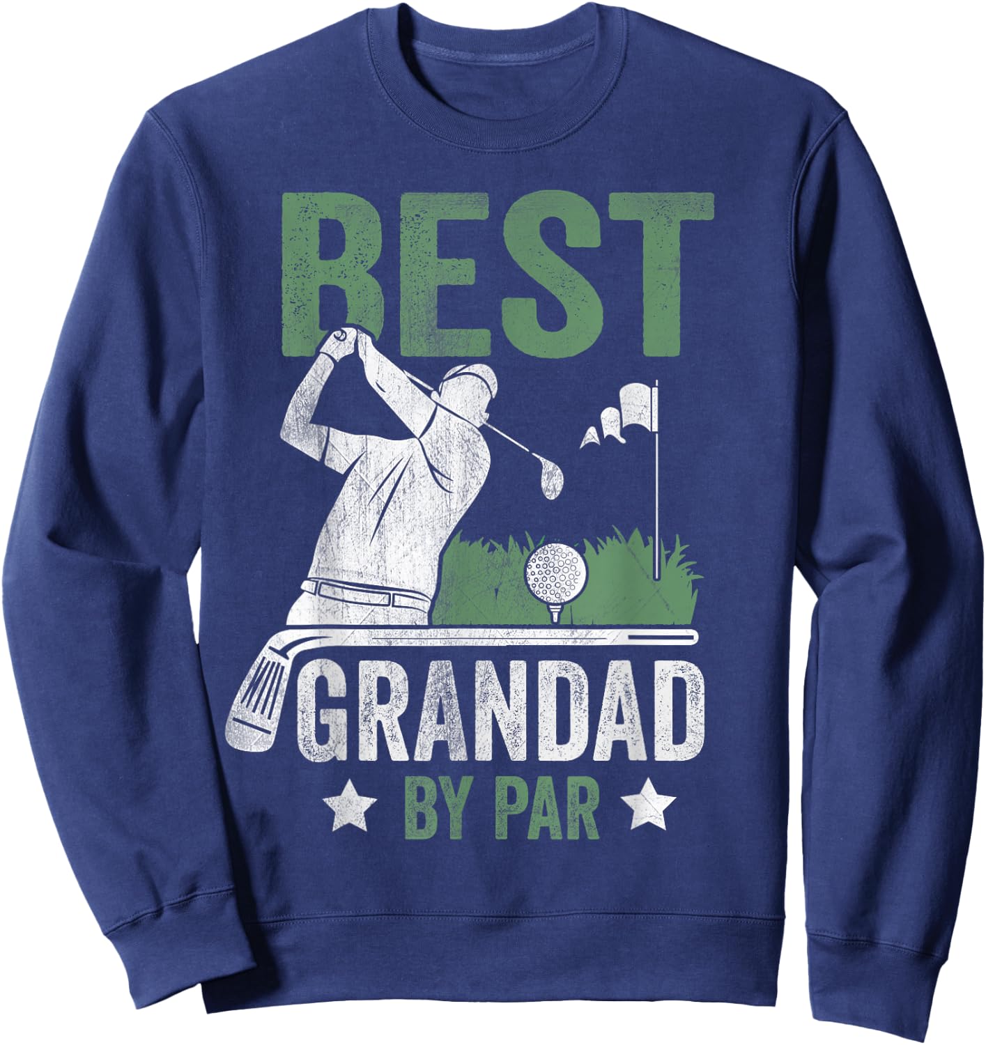 Best Grandad By Par Father's Day Golf Gift Sweatshirt - Sweatshirt | Navy