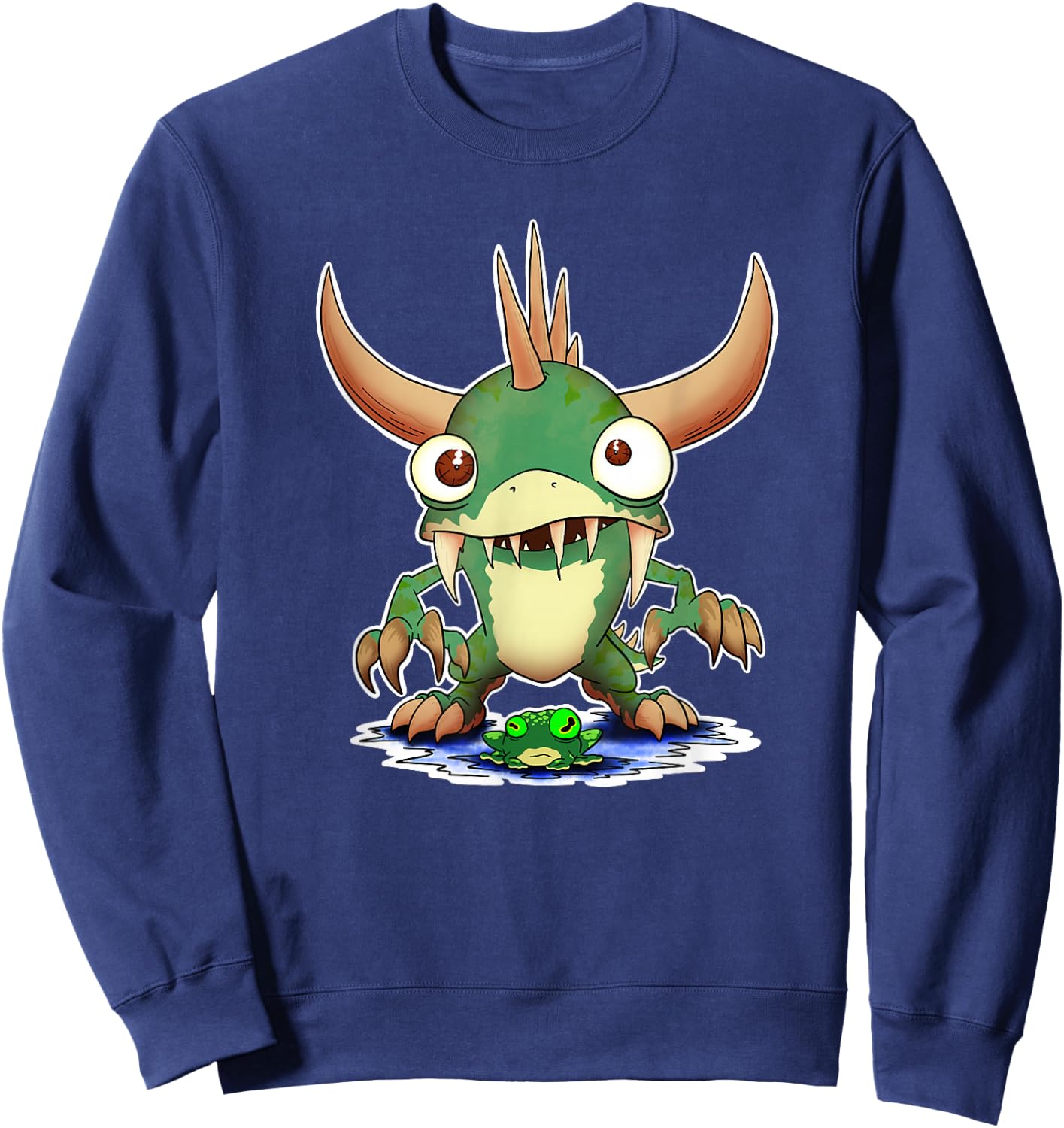 Wisconsin's Legendary Hodag of Rhinelander Sweatshirt - Sweatshirt | Navy