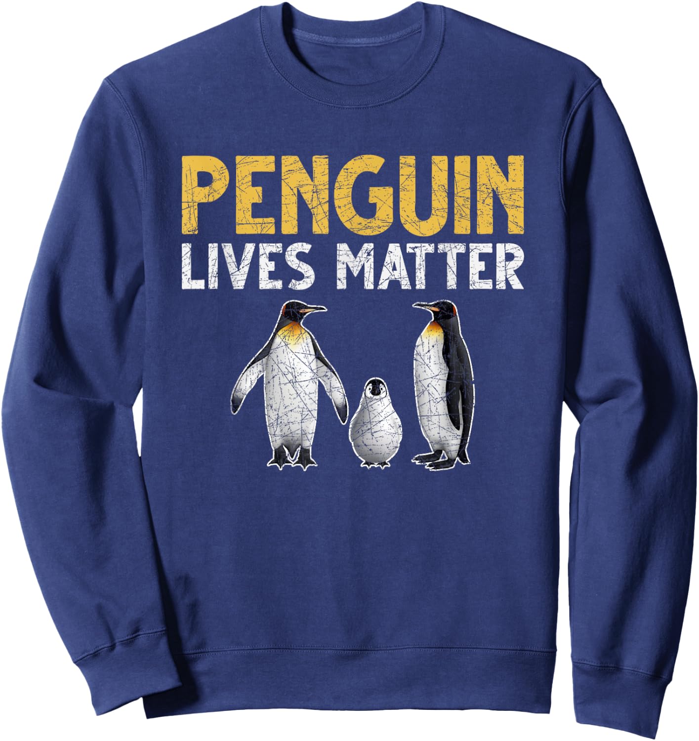 Penguin Leben sind wichtig Penguin Sweatshirt - Sweatshirt | Navy