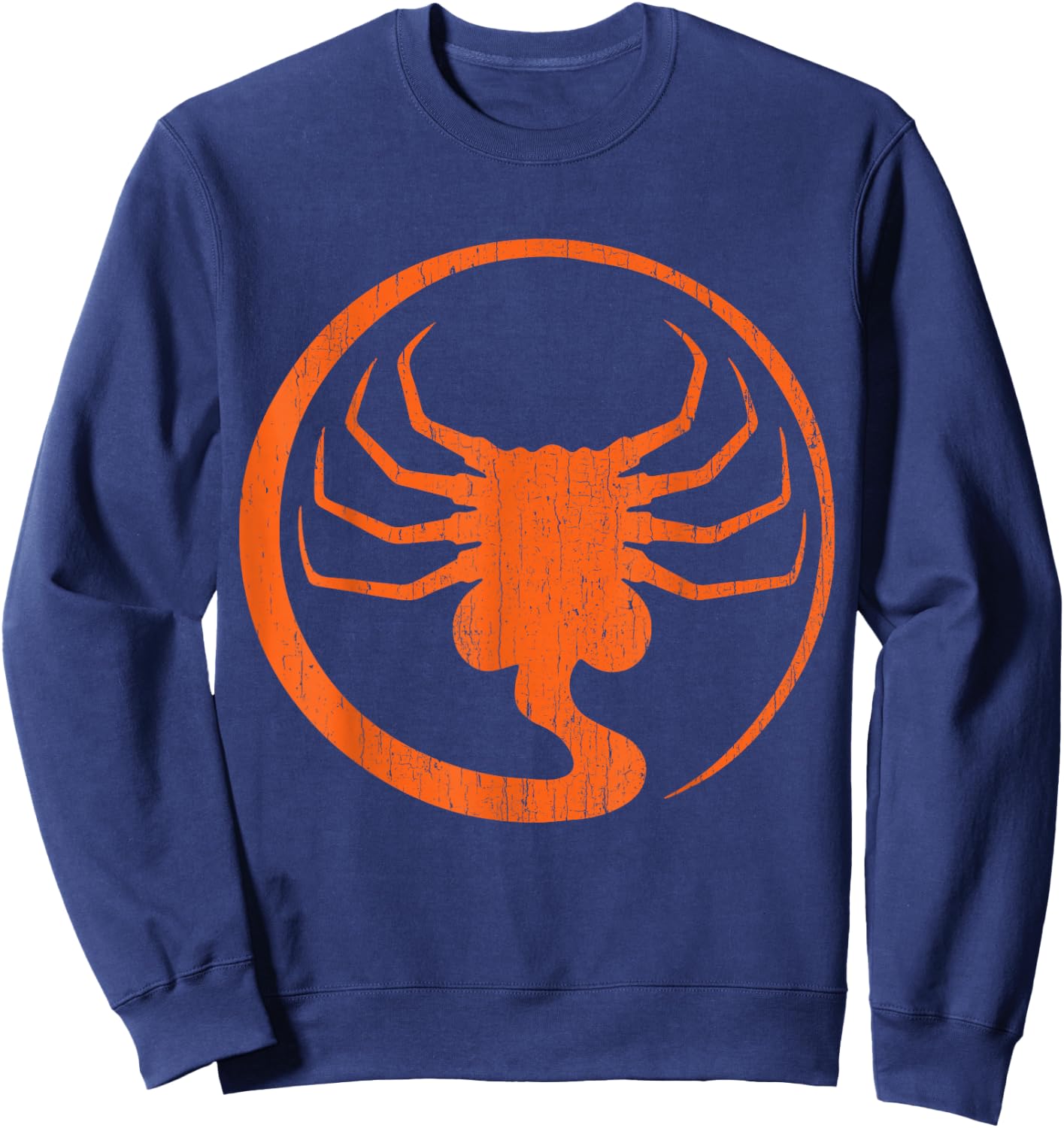 Halloween Scary Alien Parasite Horror Pumpkin Lazy Costume Sweatshirt - Sweatshirt | Navy