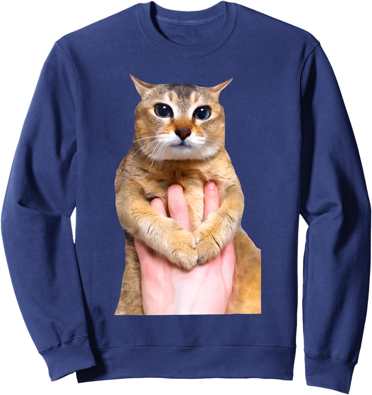 Tole Tole Cat , Small, Black Sweatshirt - Sweatshirt | Navy