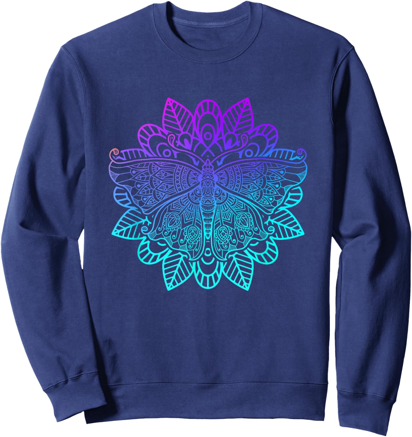 Butterfly Insect Entomology - Butterfly Sweatshirt - Sweatshirt | Navy