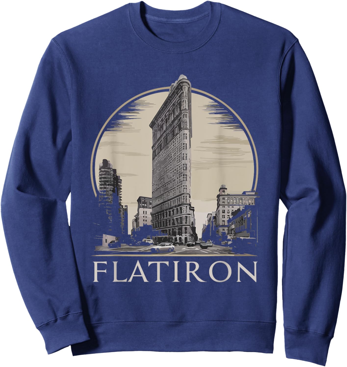 Vintage NYC Flatiron Building Sweatshirt - Sweatshirt | Navy