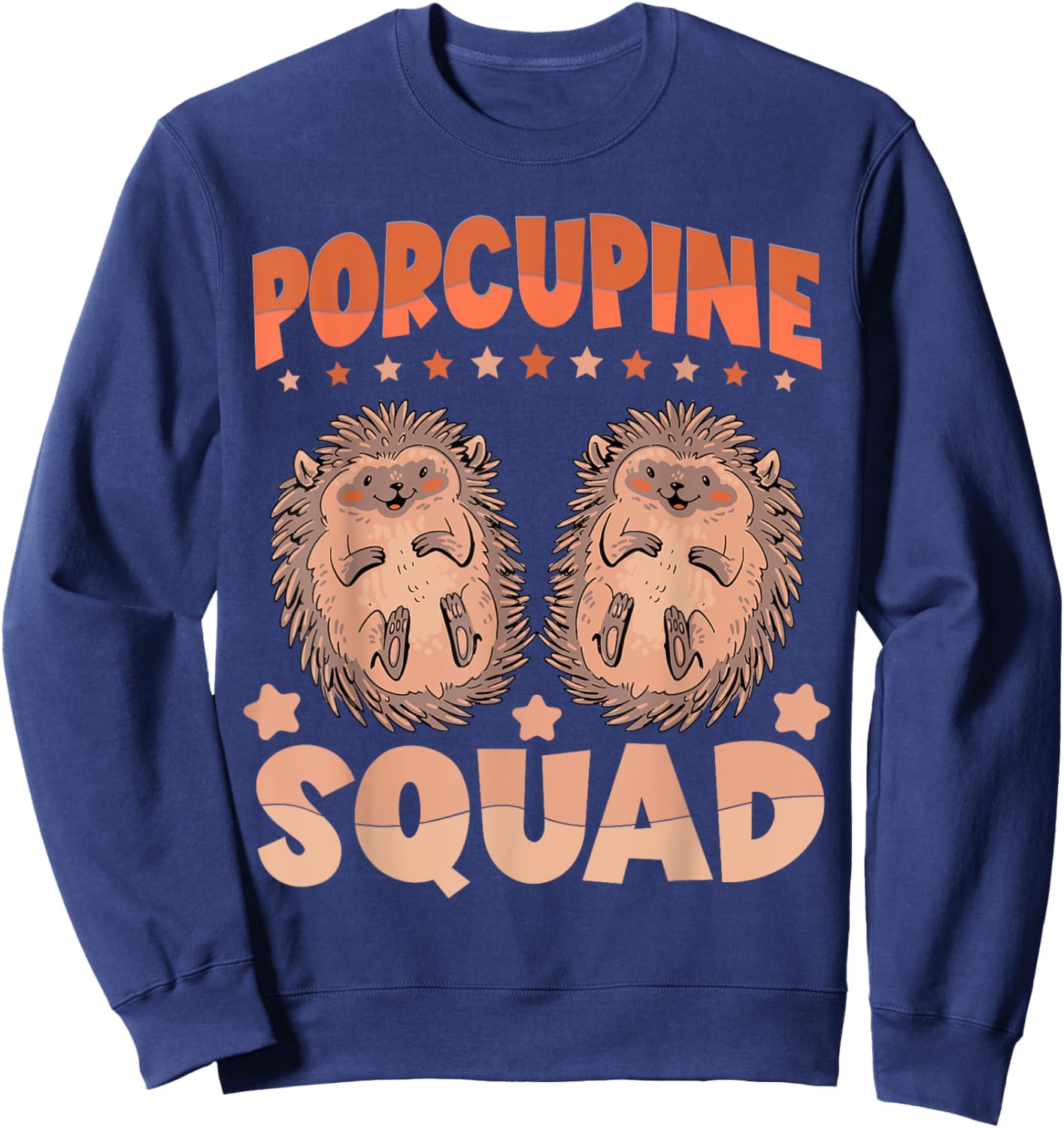 Funny Porcupine Squad Humor Porcupine Women Kids Sweatshirt - Sweatshirt | Navy