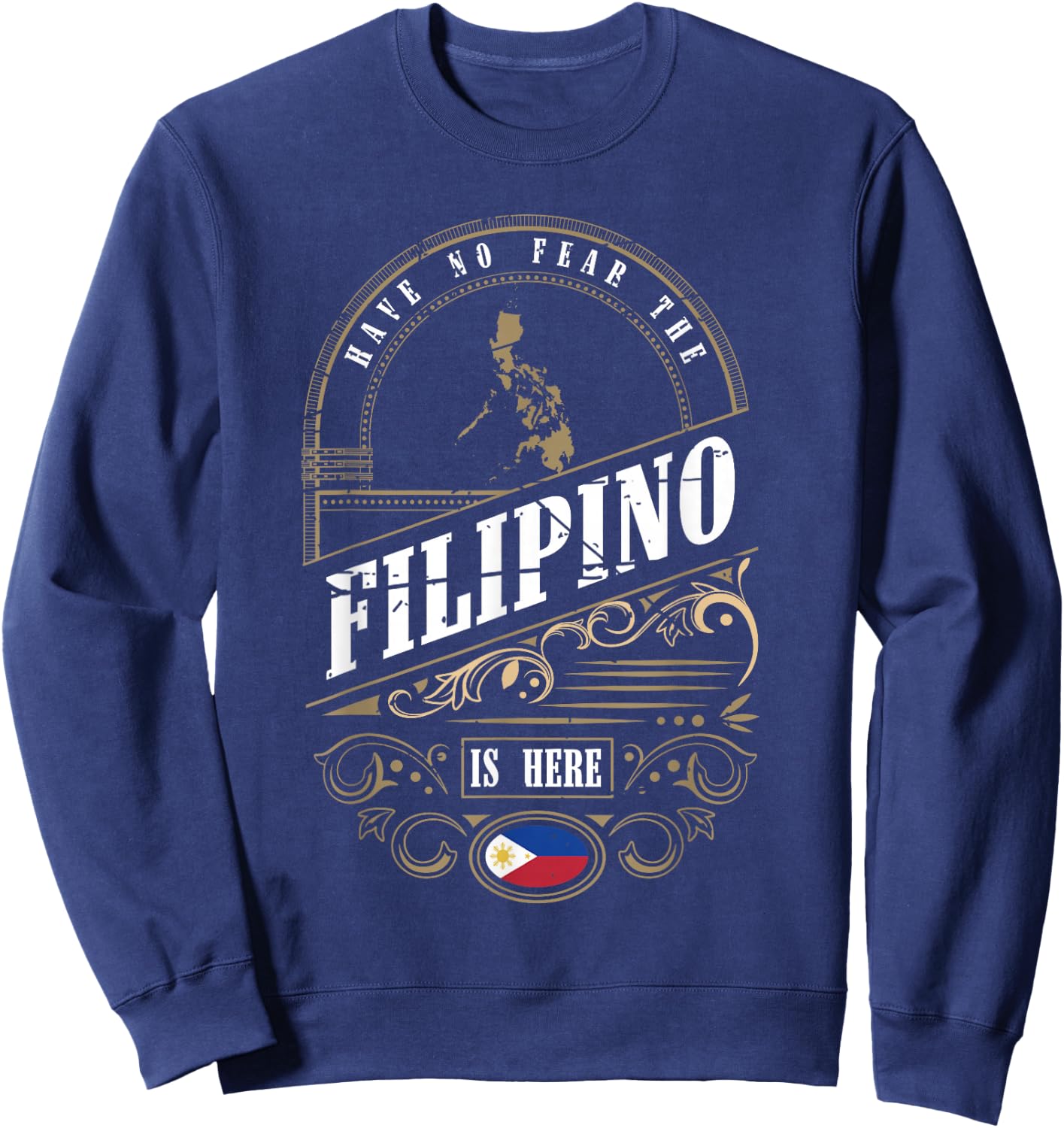 Islands of Felipe Philippines Maharlika Filipino Sweatshirt - Sweatshirt | Navy