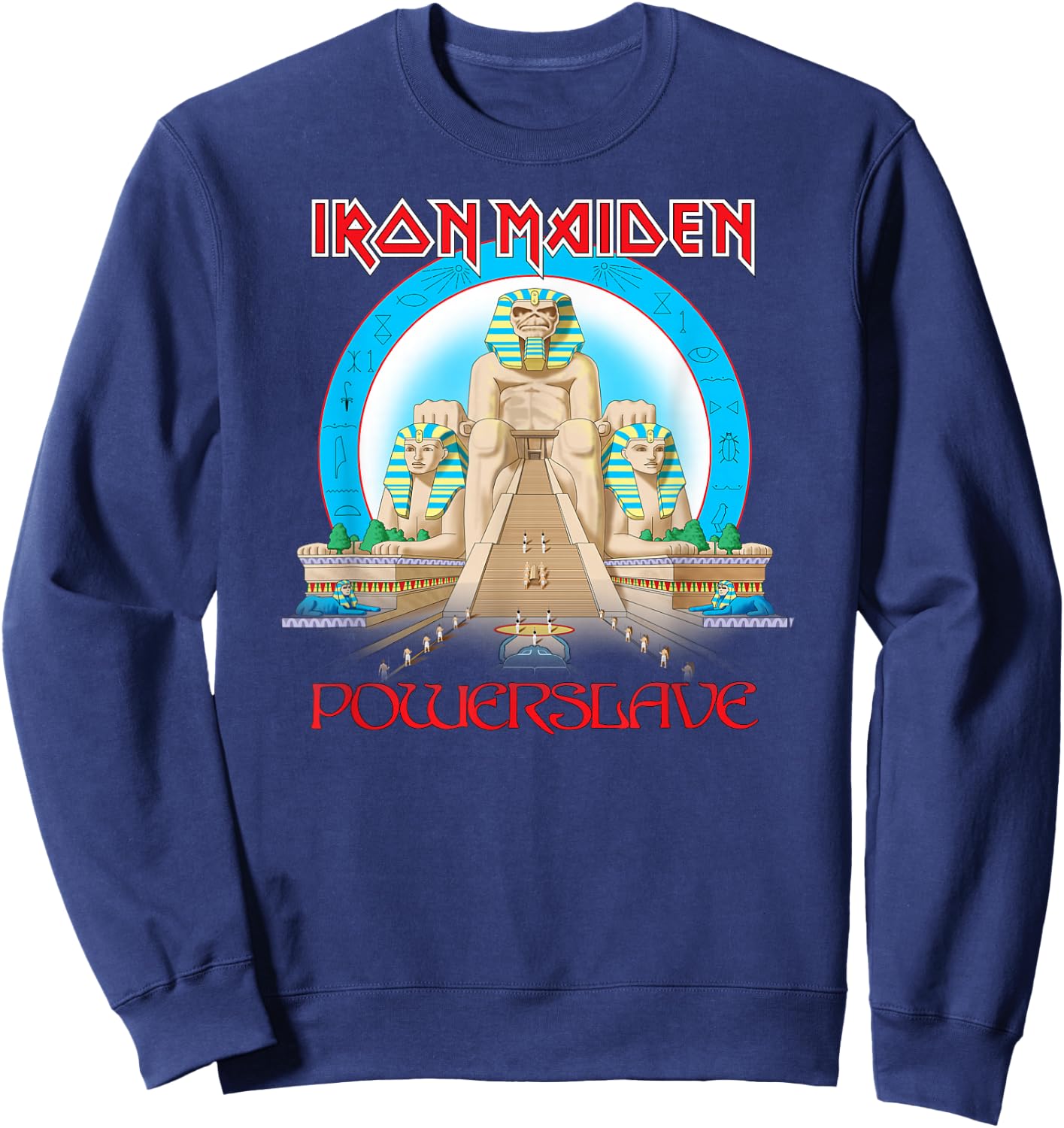 Iron Maiden - Powerslave Egypt Heather Sweatshirt - Sweatshirt | Navy