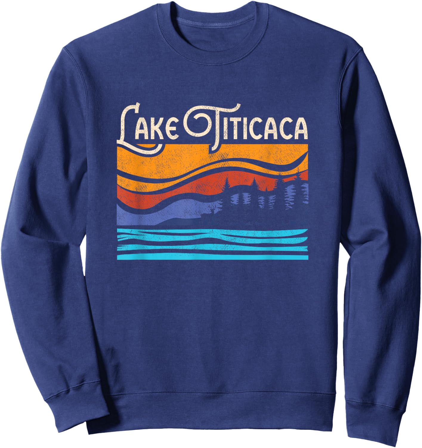 Funny Titicaca Lake Titty Cocoa Holiday Beach Sweatshirt - Sweatshirt | Navy