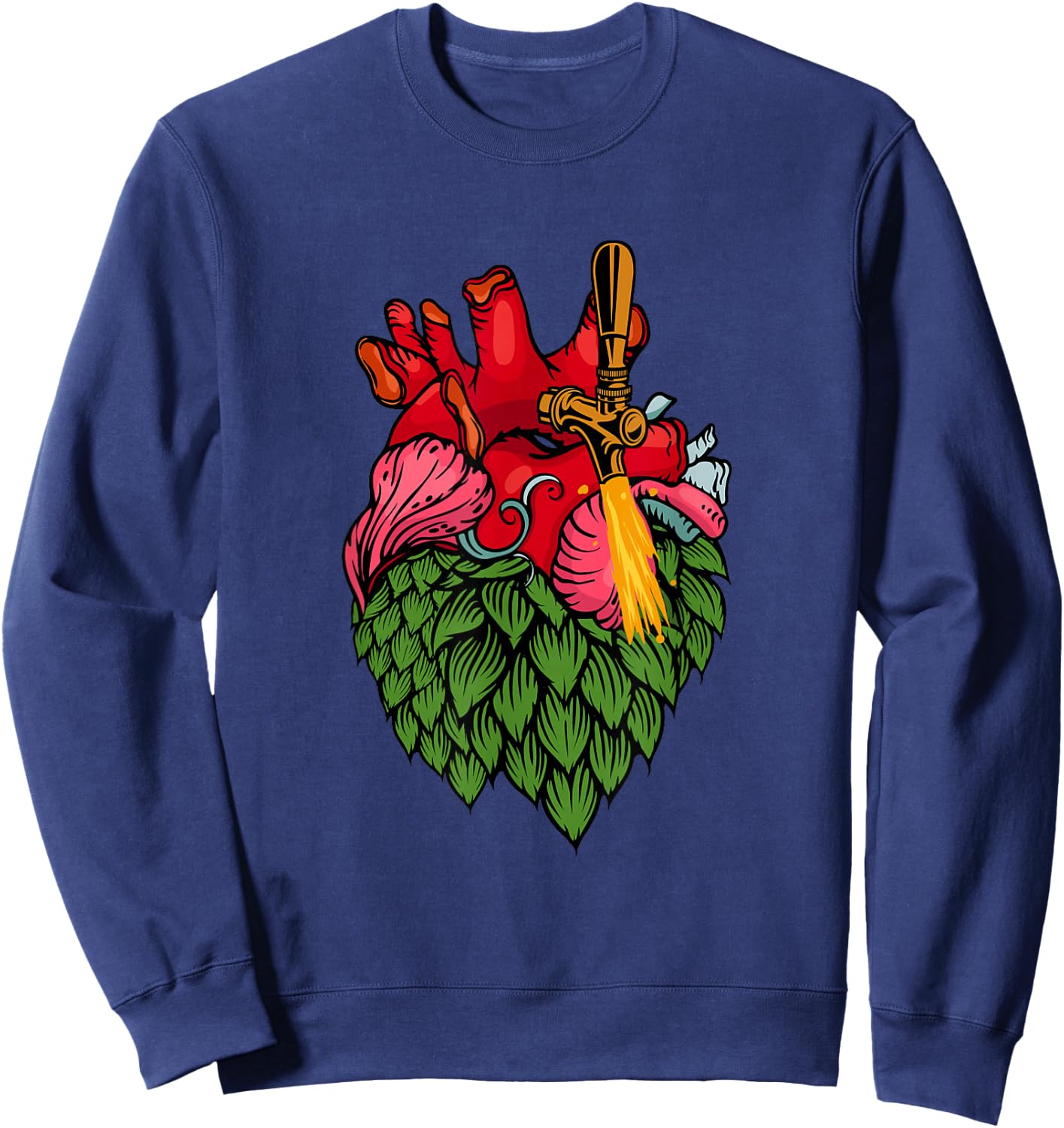 Beer Home Brewing Craft Beer – Beer Brewer Hobby Brewer Sweatshirt - Sweatshirt | Navy