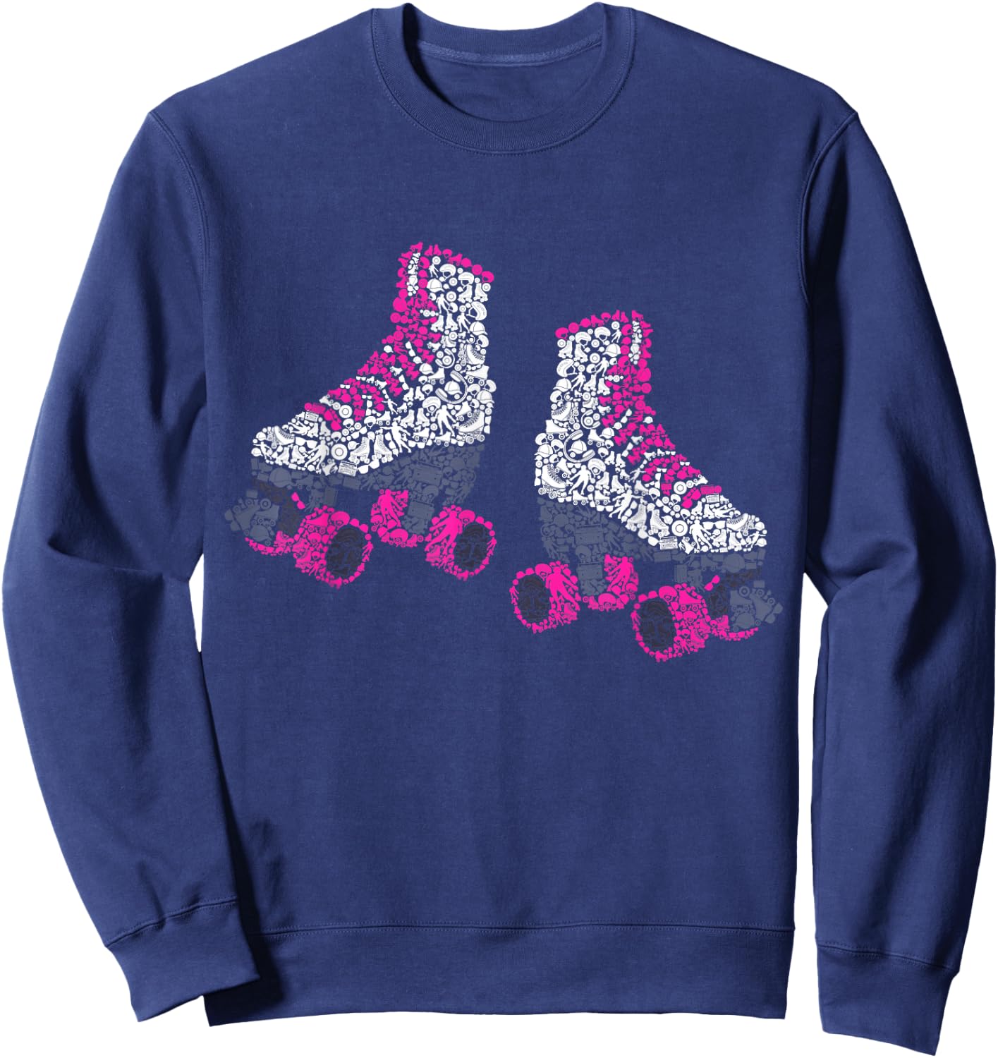 Roller Skates Roller Skating Roller Girl Women Sweatshirt - Sweatshirt | Navy