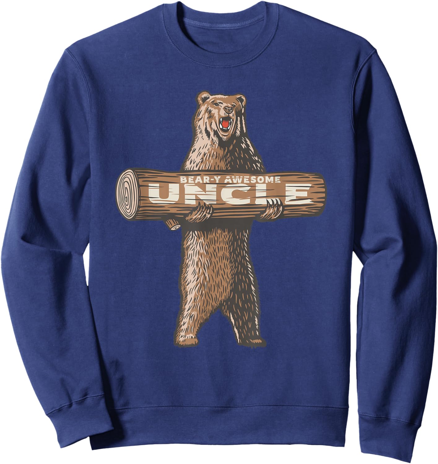 Awesome Uncle Funny Saying Sweatshirt - Sweatshirt | Navy