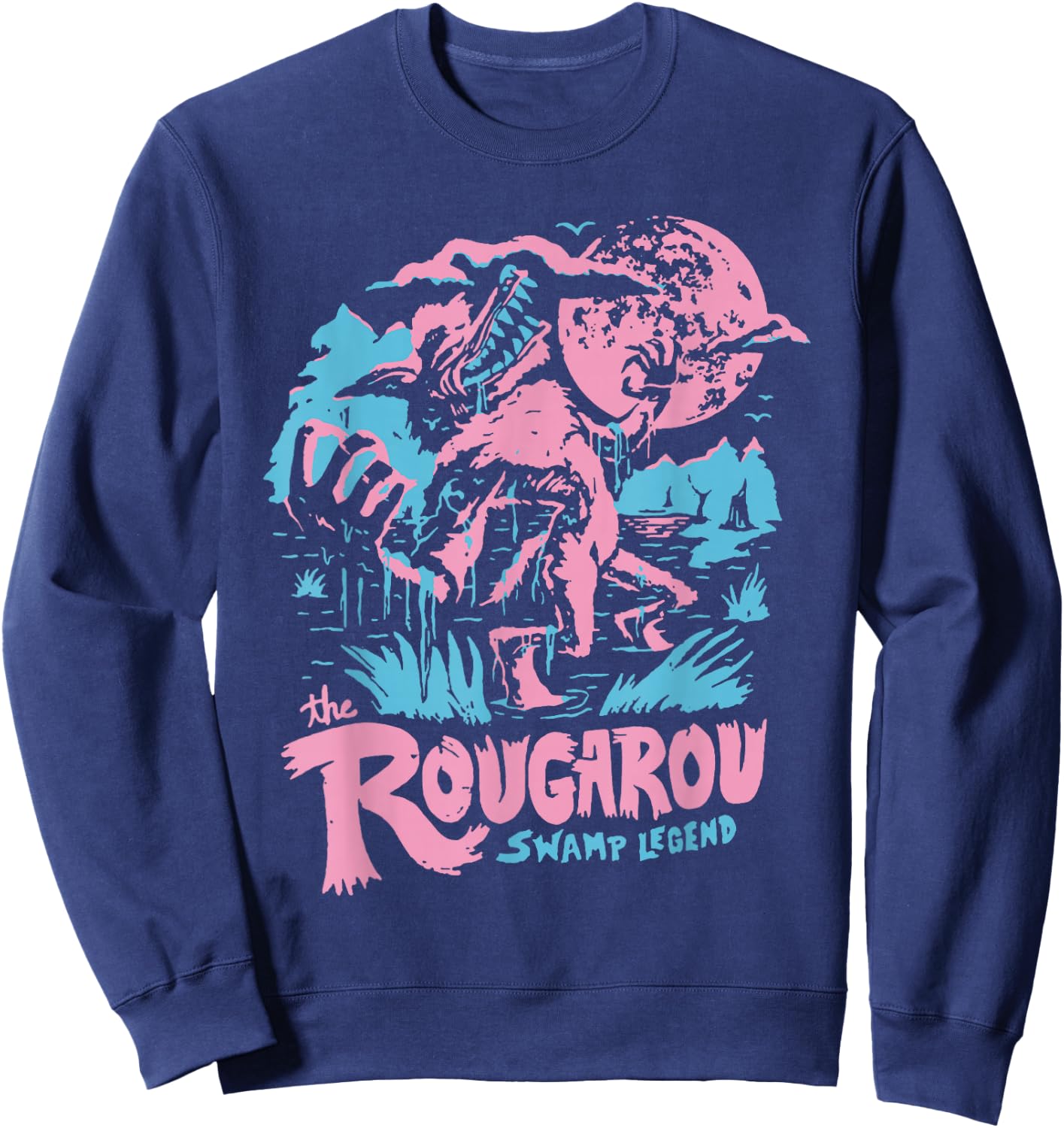 Rougarou Swamp Monster Loop Garu Sweatshirt - Sweatshirt | Navy