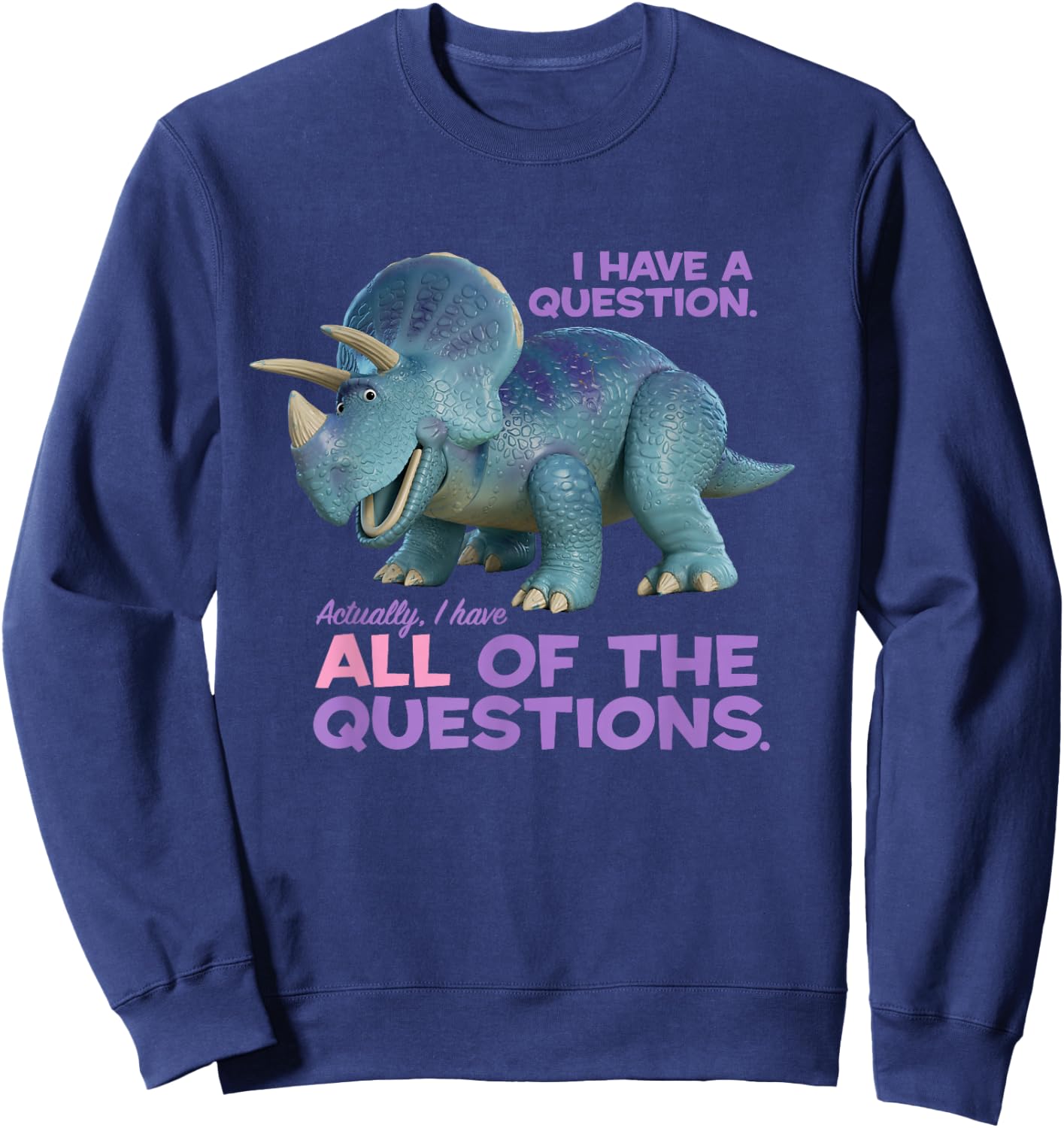 Disney and Pixar Toy Story 4 Trixie Questions Sweatshirt - Sweatshirt | Navy