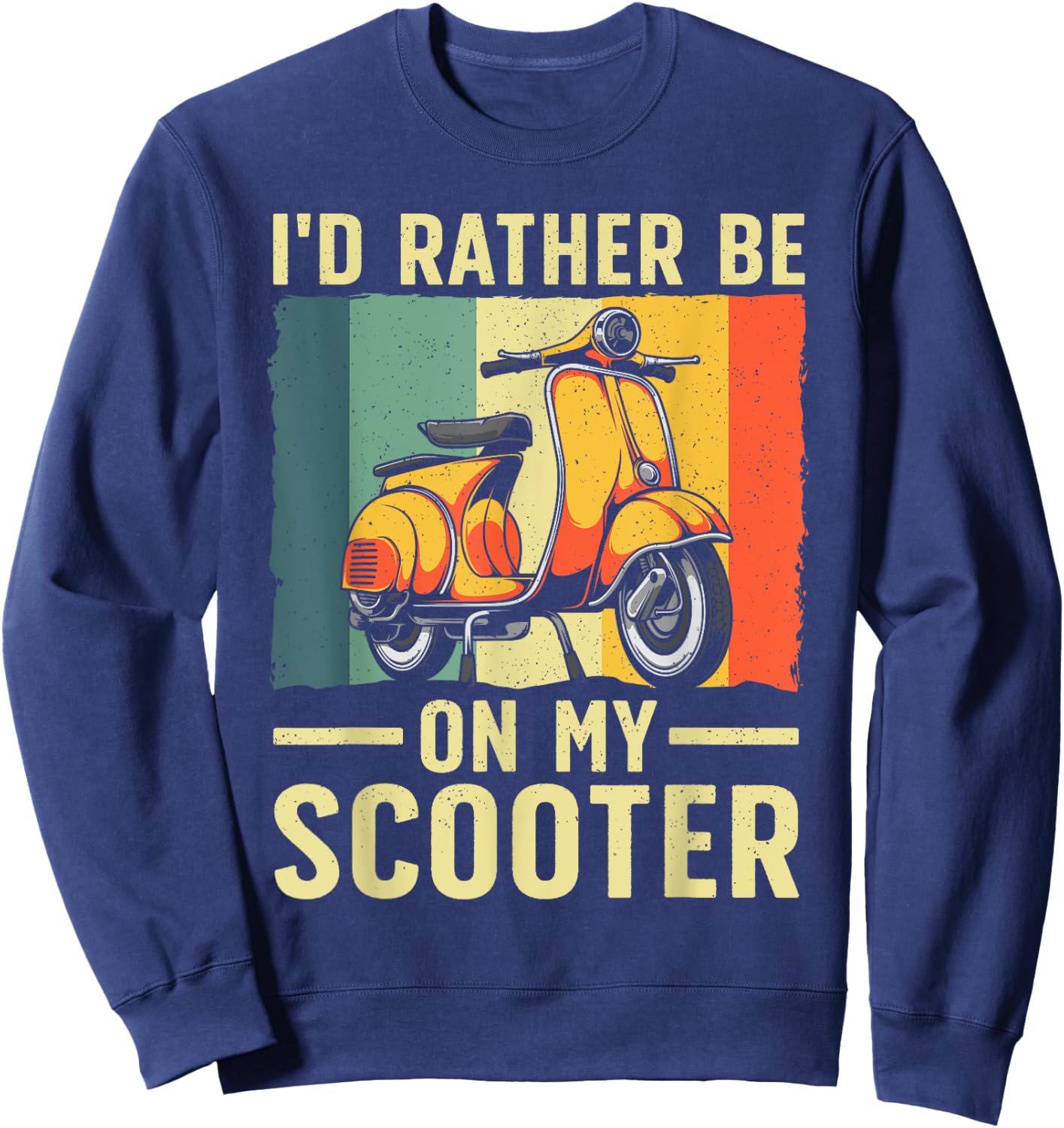 Best Scooter Women Motorcycle Motor Biker Scoot Bike Sweatshirt - Sweatshirt | Navy