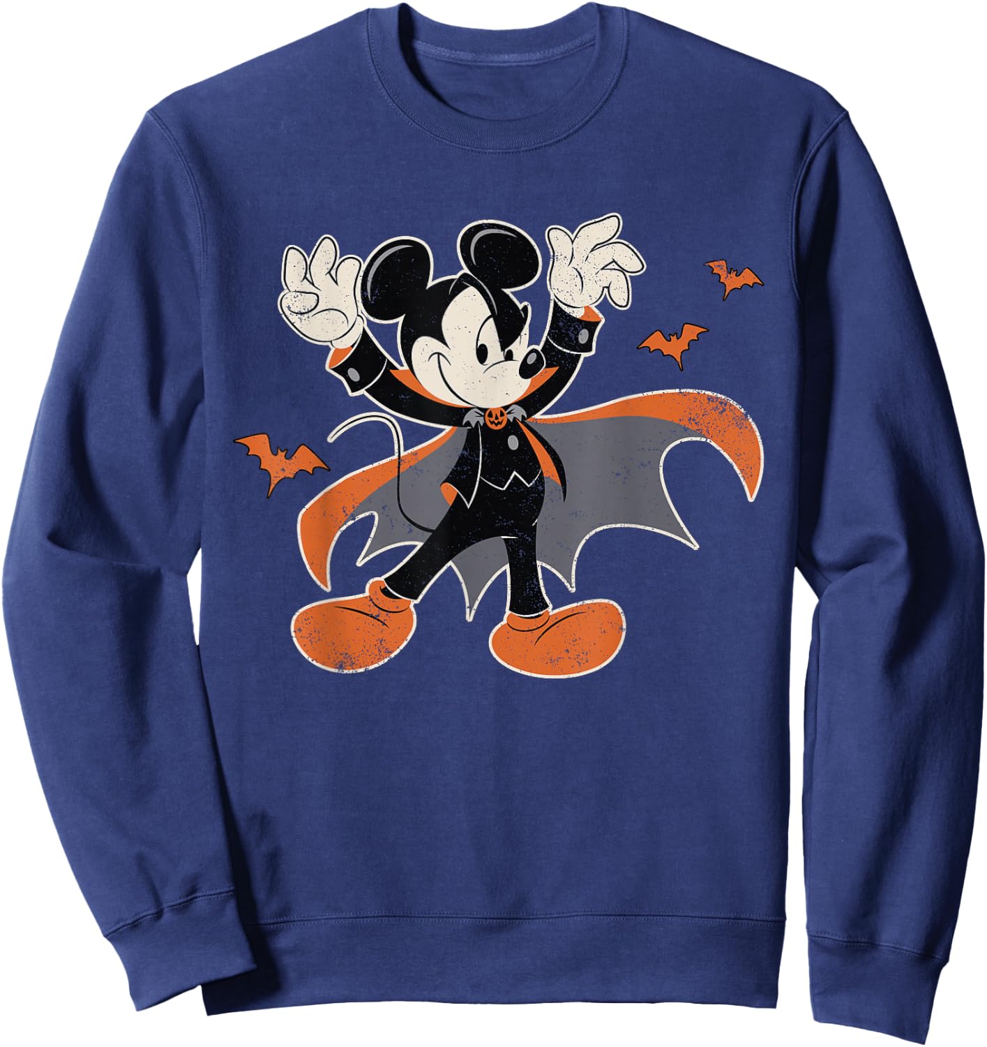 Disney Mickey Mouse Spooky Dracula Costume Halloween Sweatshirt - Sweatshirt | Navy