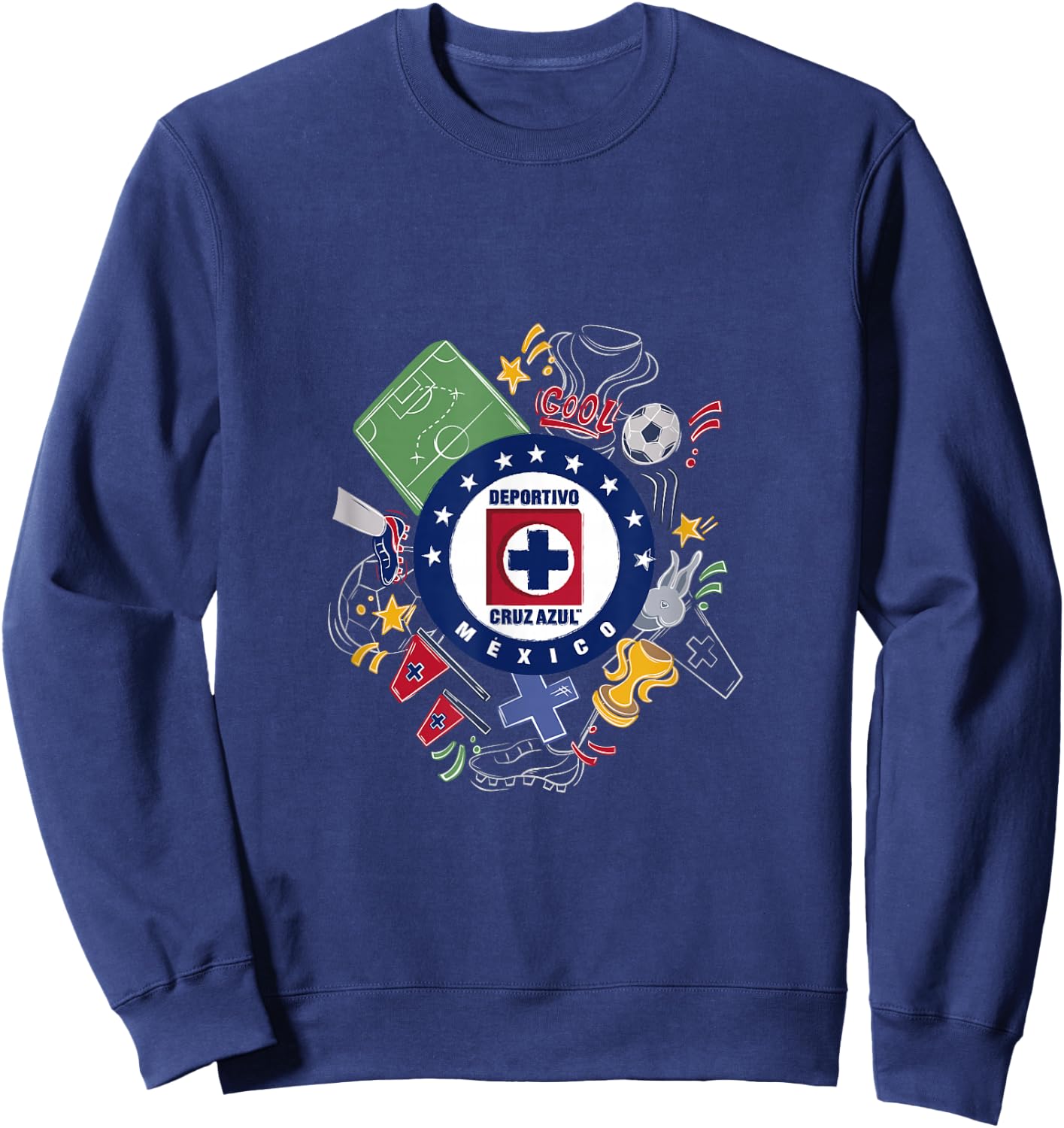 Cruz Azul - Score Big with Our Exclusive Collection Sweatshirt - Sweatshirt | Navy