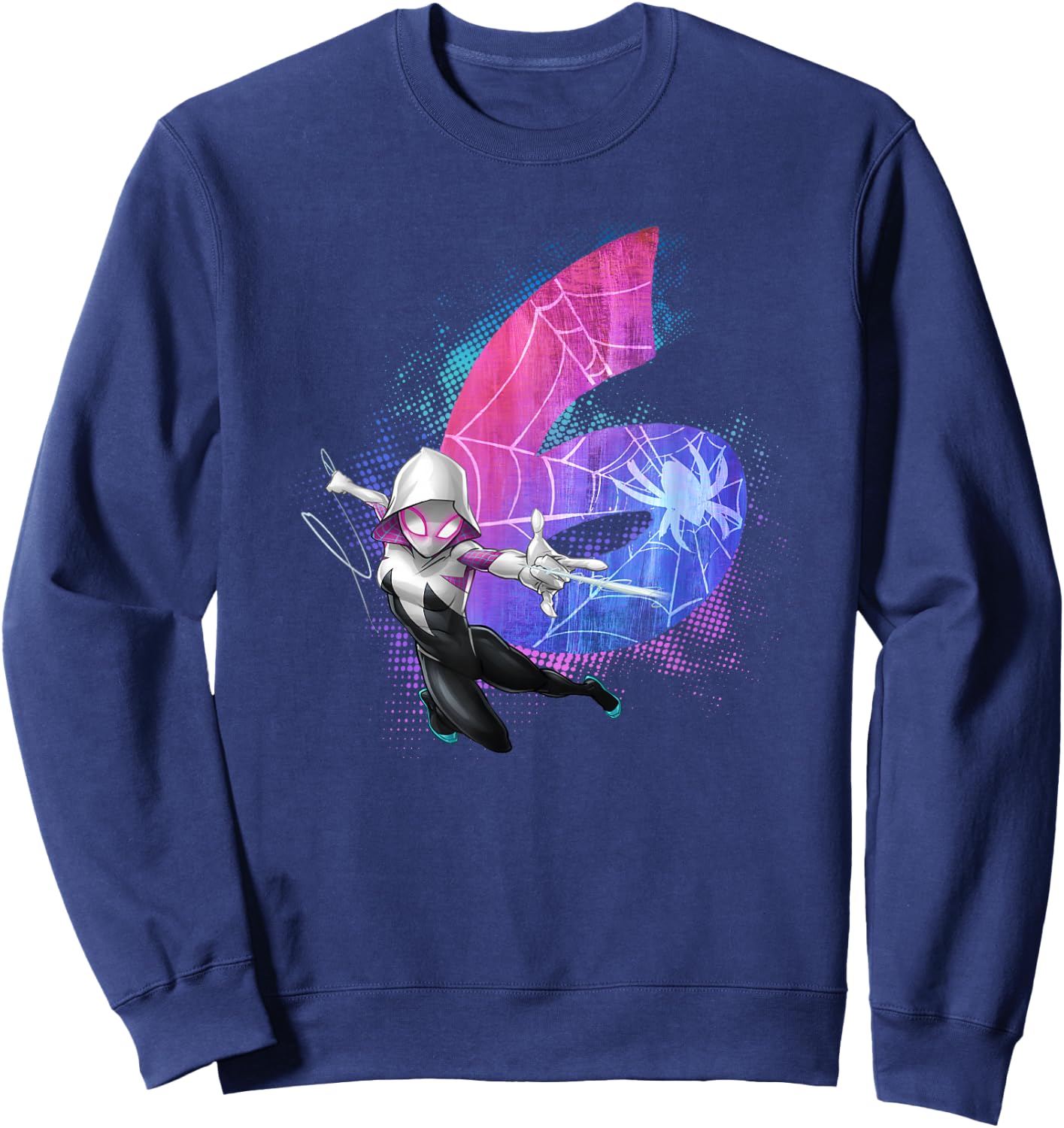 Marvel Ghost-Spider Gwen Stacy 6th Birthday Graphic Sweatshirt - Sweatshirt | Navy