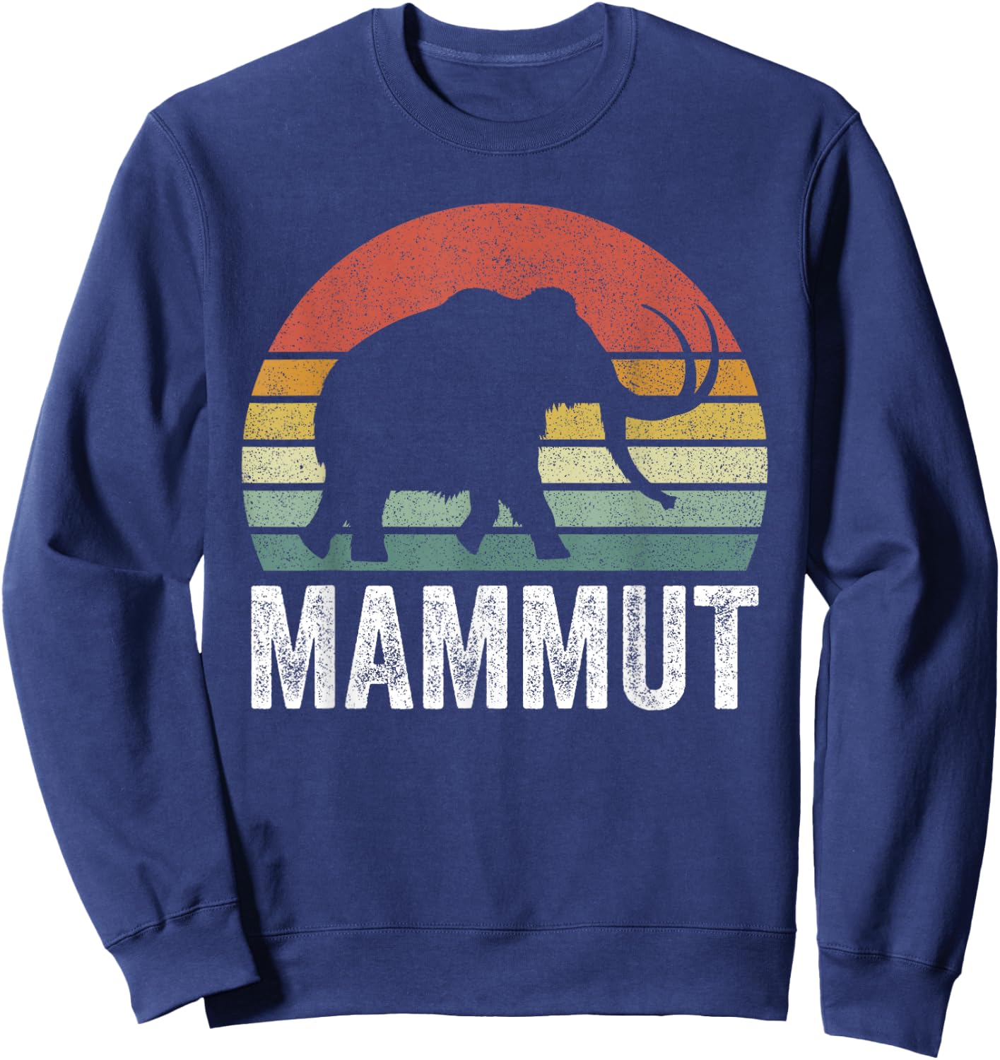Vintage Retro Sunset Mammut Sweatshirt - Sweatshirt | Navy