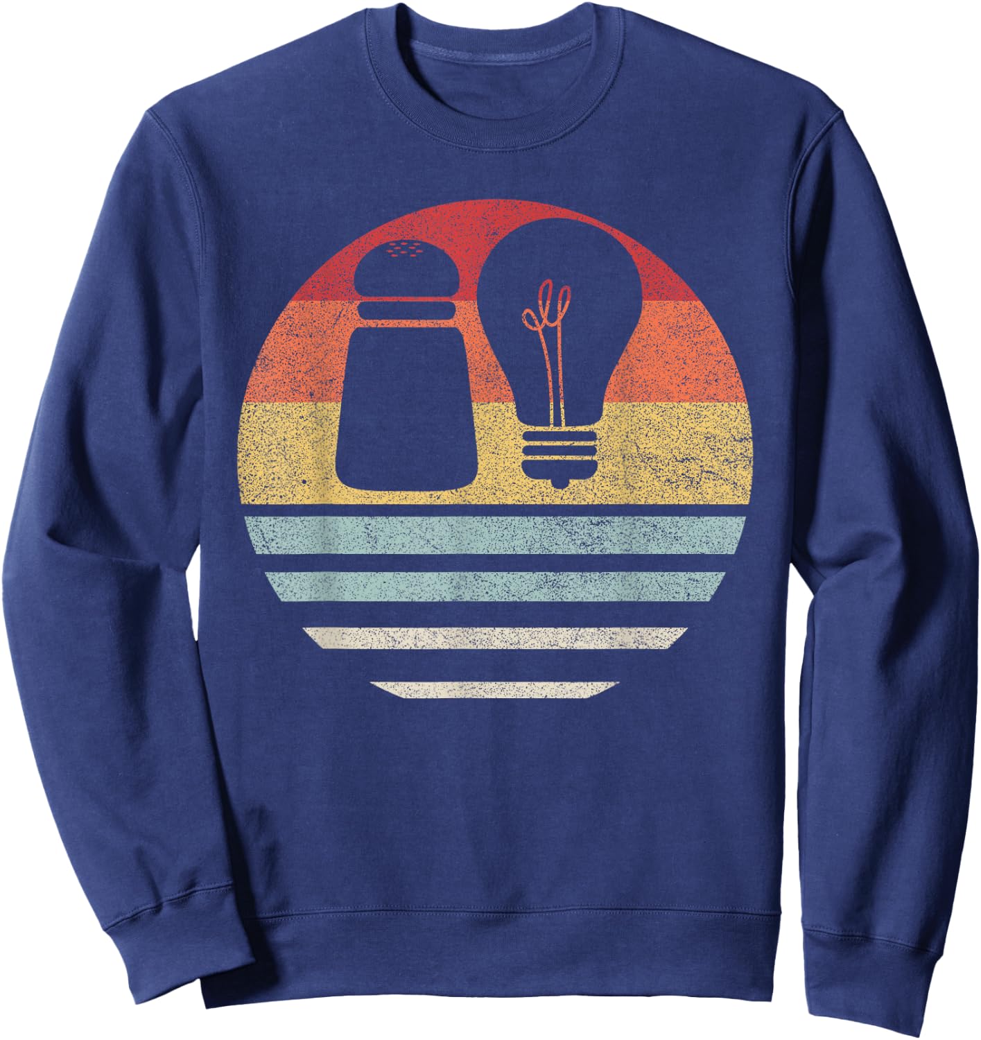 Retro Salt & Light Shirt Bible Verses Matthew 5:13-16 Christ Sweatshirt - Sweatshirt | Navy