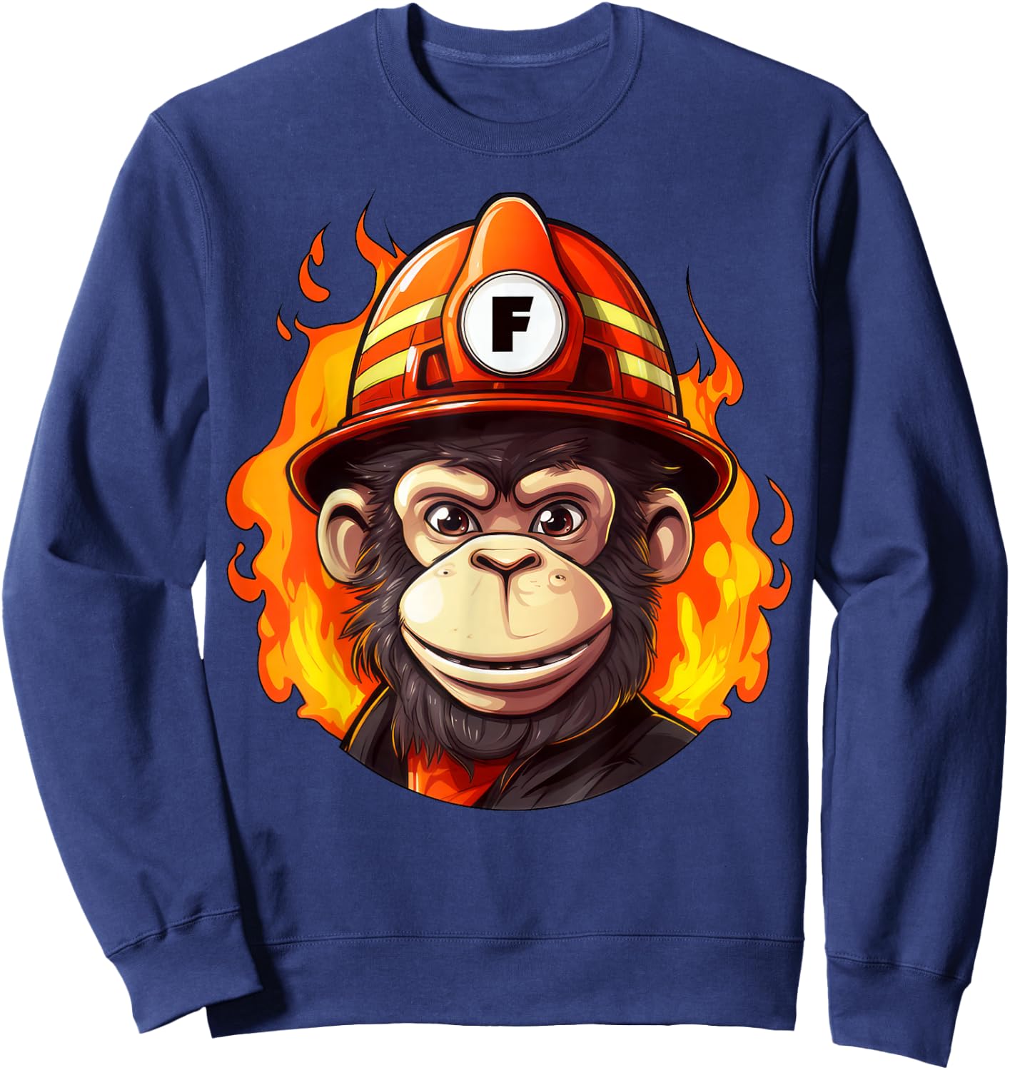 Fire Brigade Monkey Sweatshirt - Sweatshirt | Navy