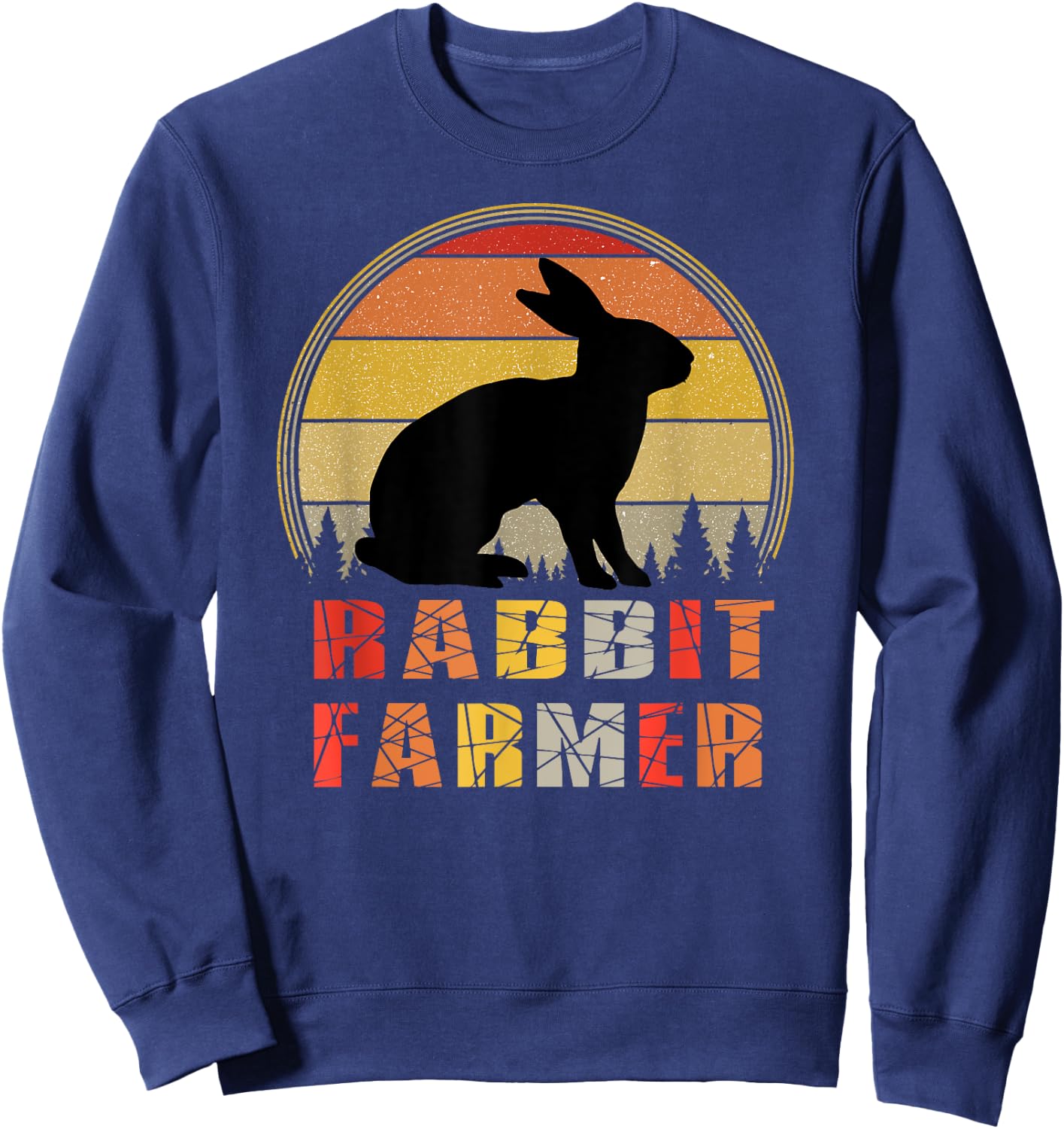 Rabbit Farmer Gift Sweatshirt - Sweatshirt | Navy