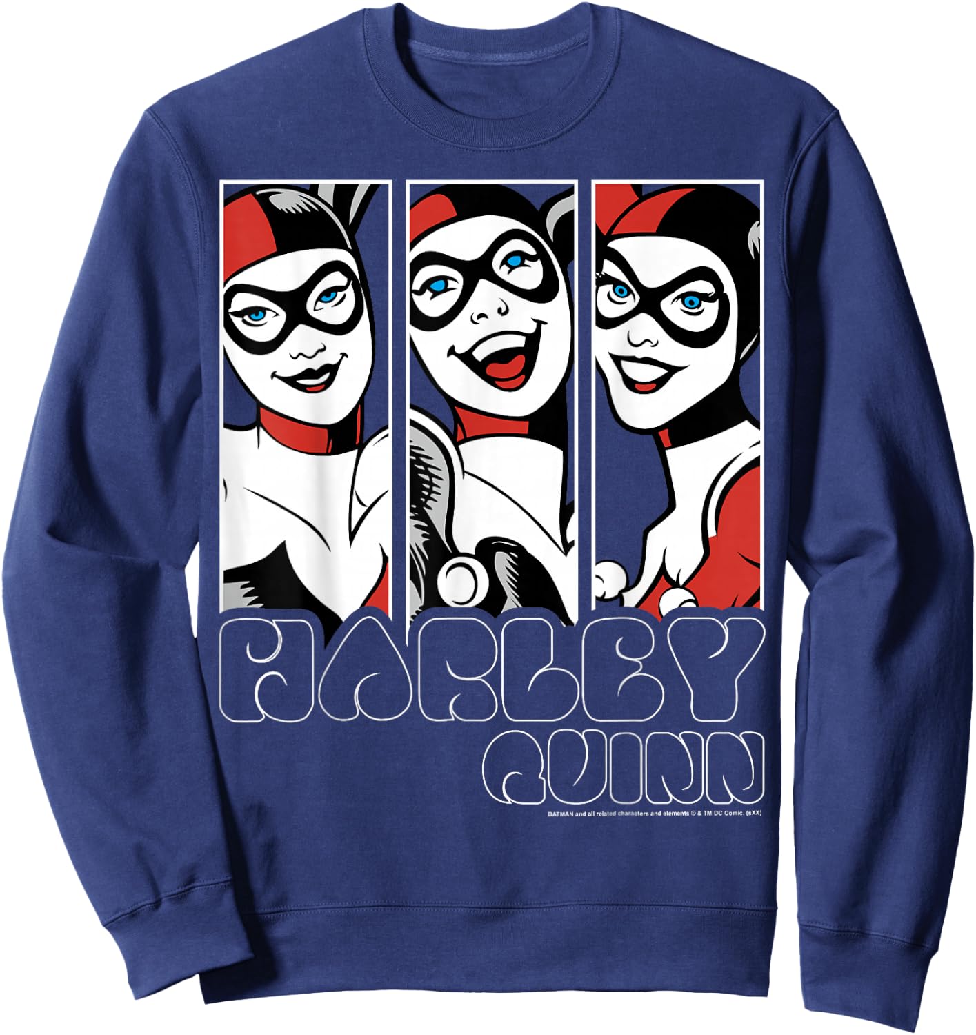 DC Comics Batman Harley Quinn Panels Sweatshirt - Sweatshirt | Navy