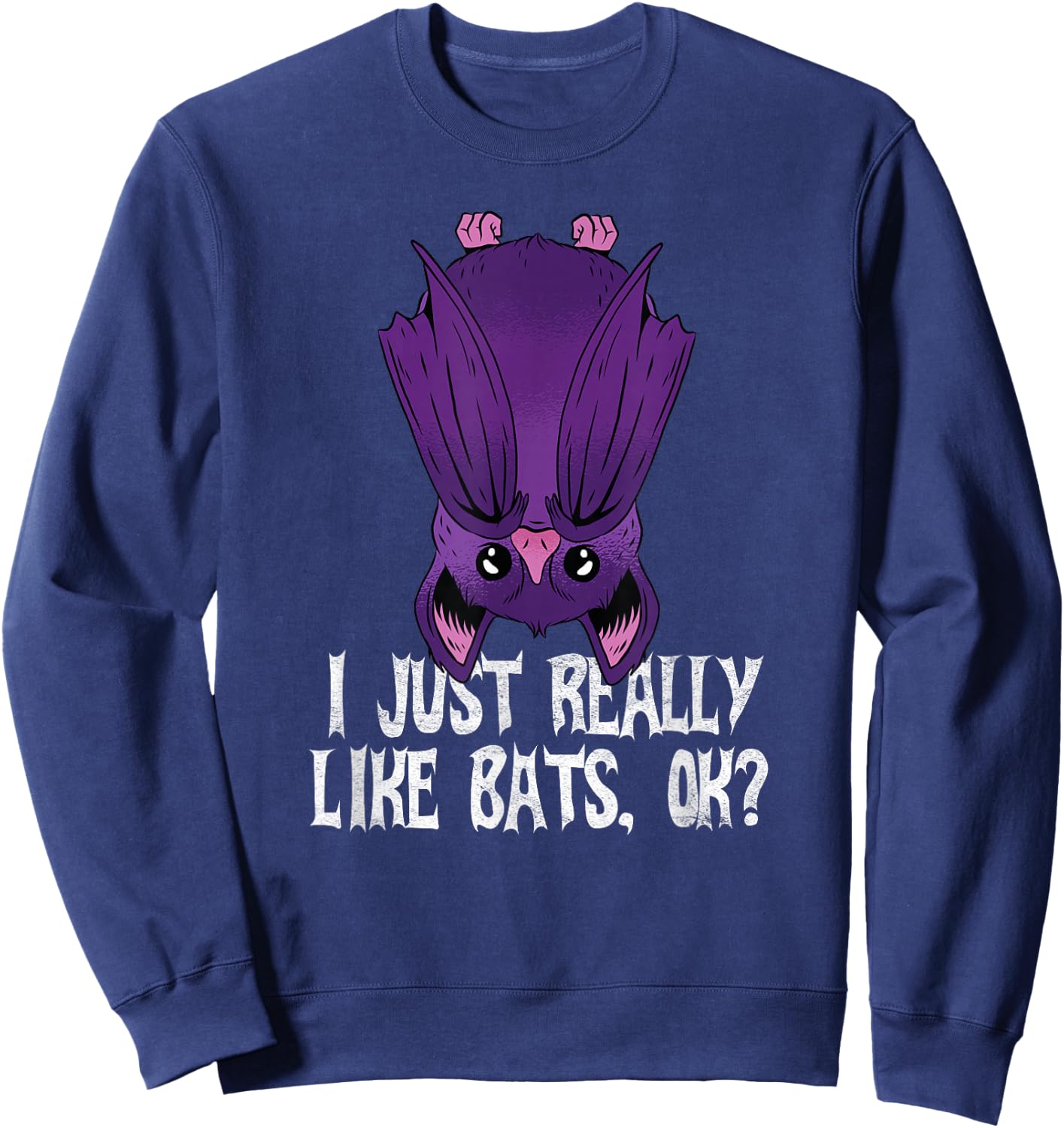 Funny Bat Sweatshirt - Sweatshirt | Navy