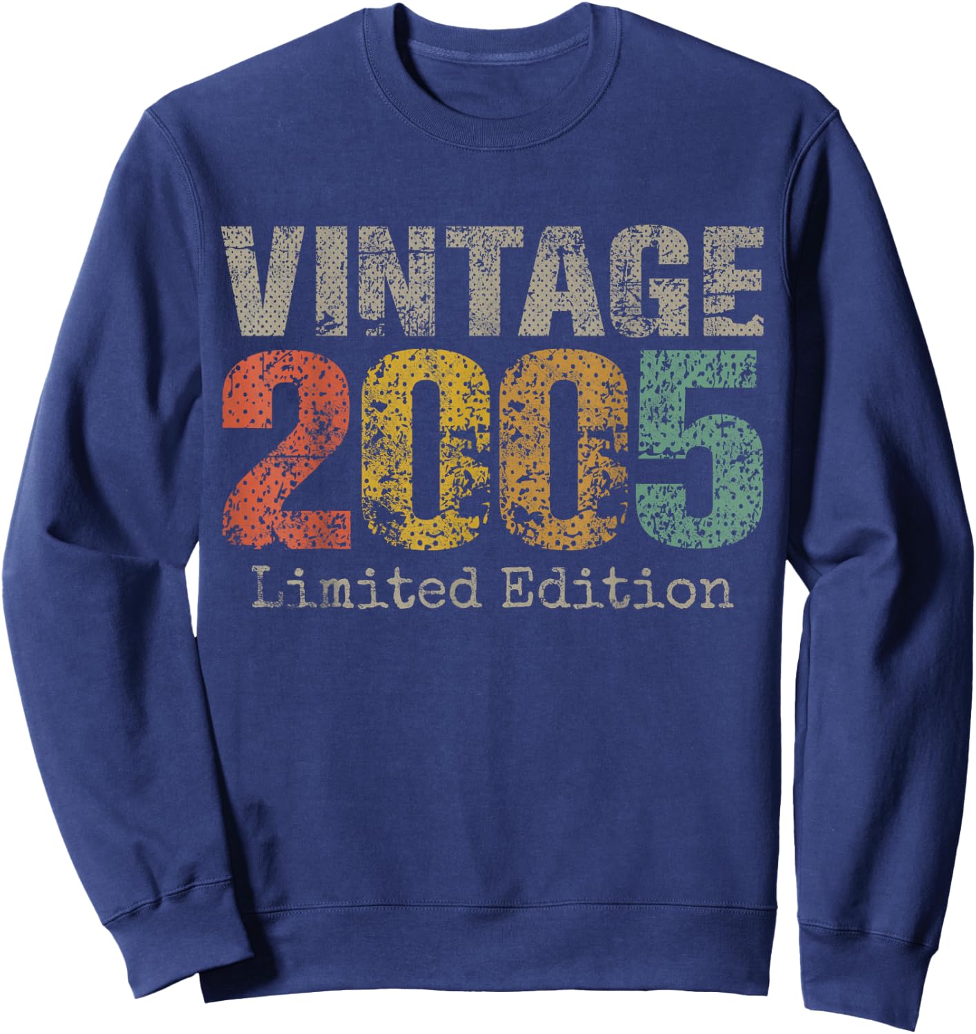 Vintage 2005 20th Birthday Gifts 20 Year Old Sweatshirt - Sweatshirt | Navy