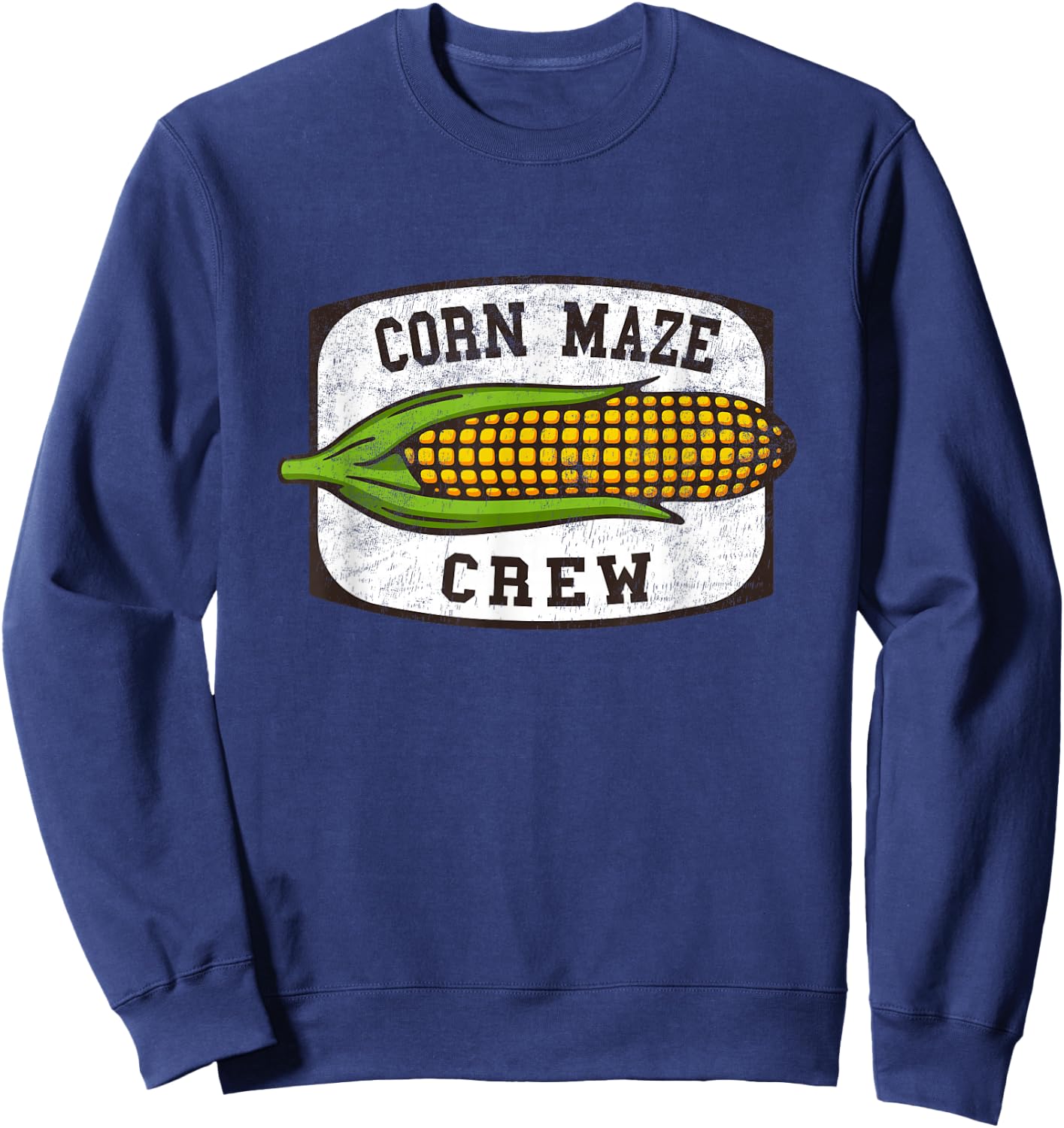 Corn Maze Crew - Corn Cob Artwork Sweatshirt - Sweatshirt | Navy