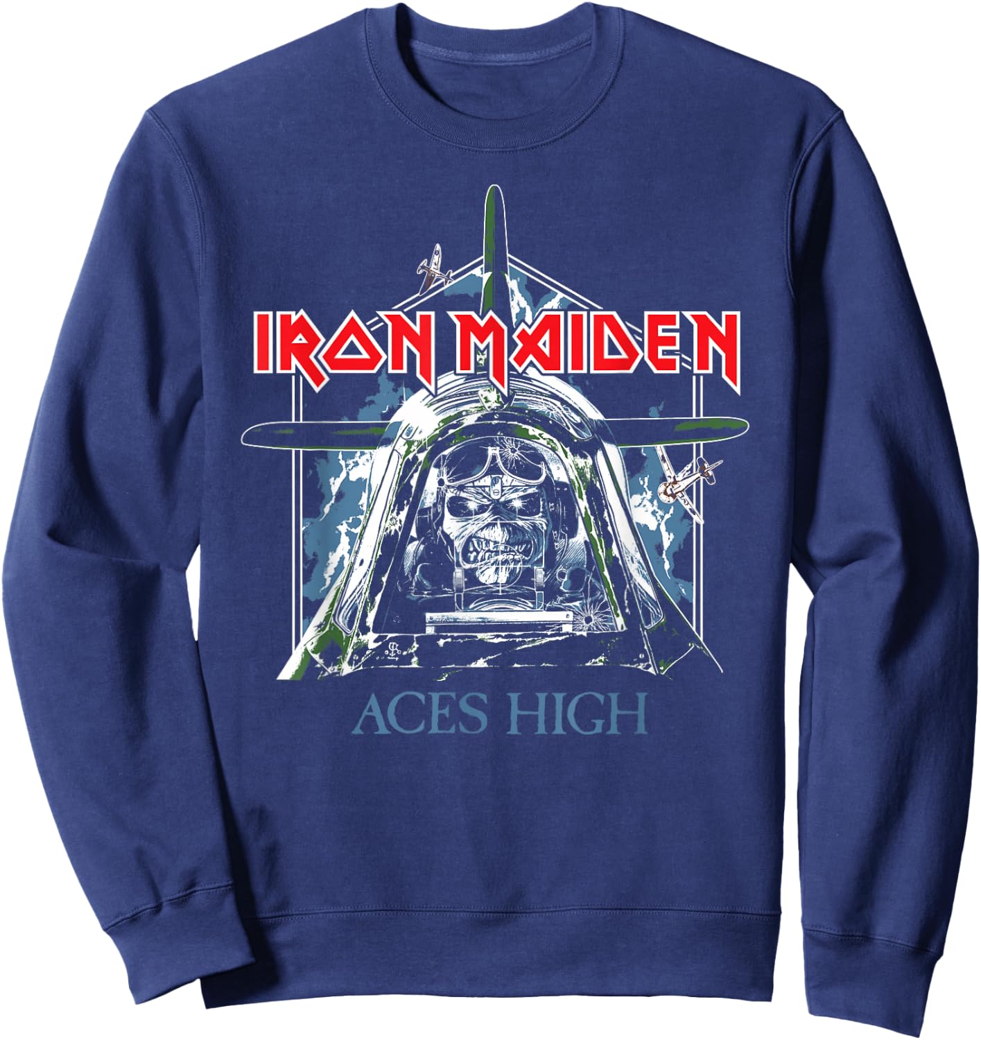 Iron Maiden - Aces High Sweatshirt - Sweatshirt | Navy