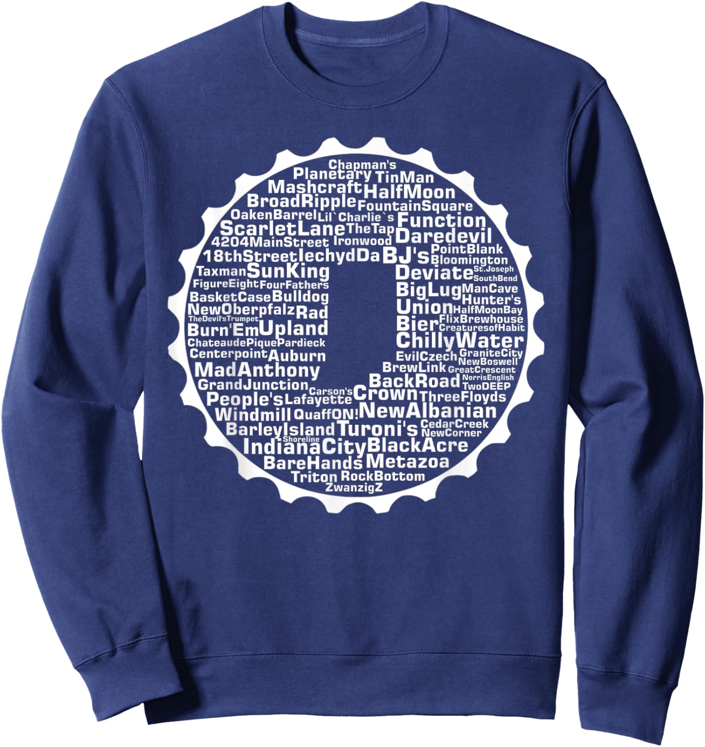 Drink Local Indiana Breweries Sweatshirt - Sweatshirt | Navy