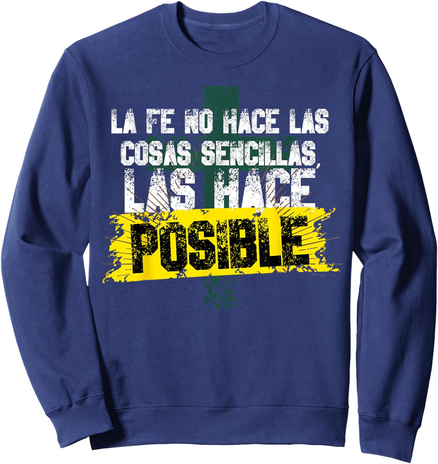 Regalo Cristiano En Espanol Spanish Christian Sweatshirt - Sweatshirt | Navy