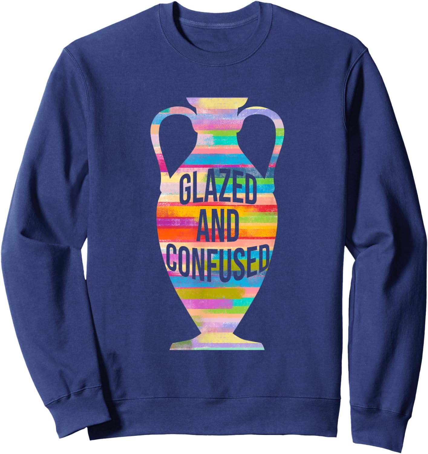 Clay Pottery Handmade Pottery Ceramic Clay Gift Sweatshirt - Sweatshirt | Navy
