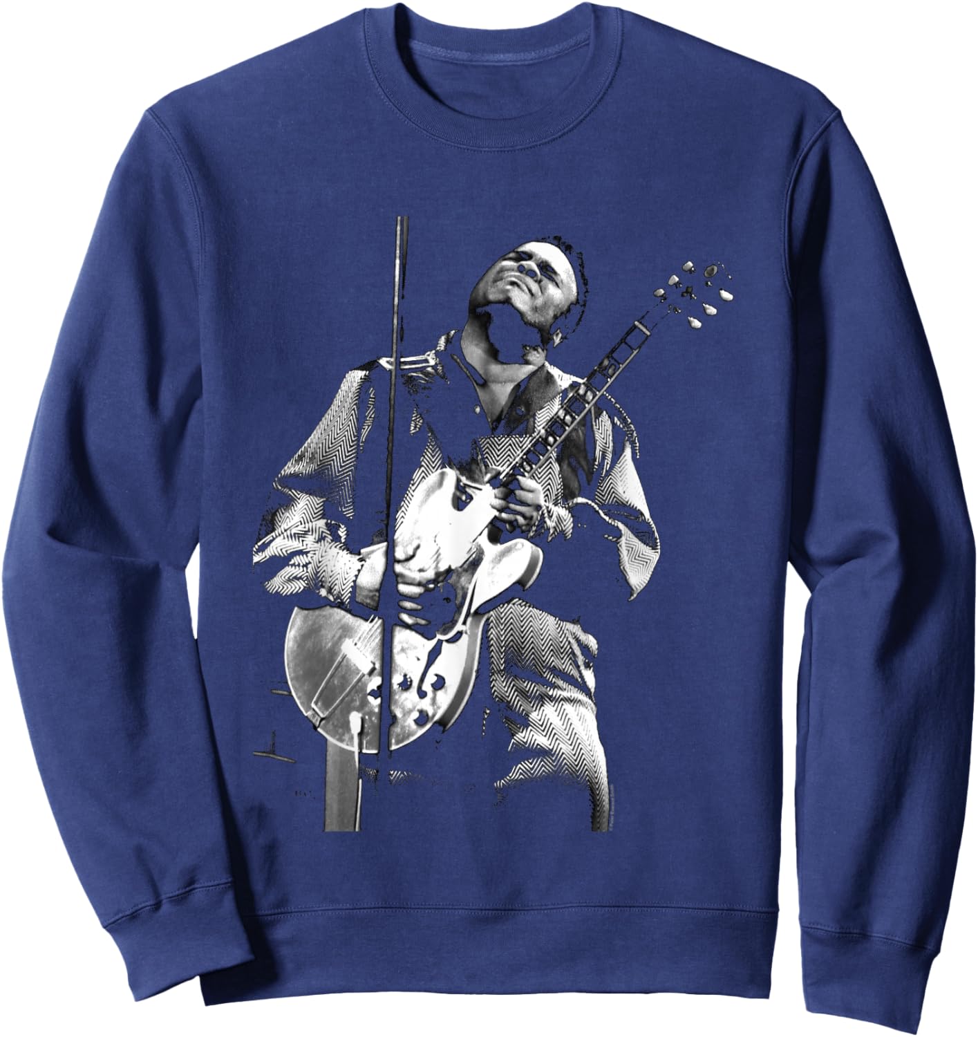 American Blues Guitarist Freddie King By Everard Smith Sweatshirt - Sweatshirt | Navy