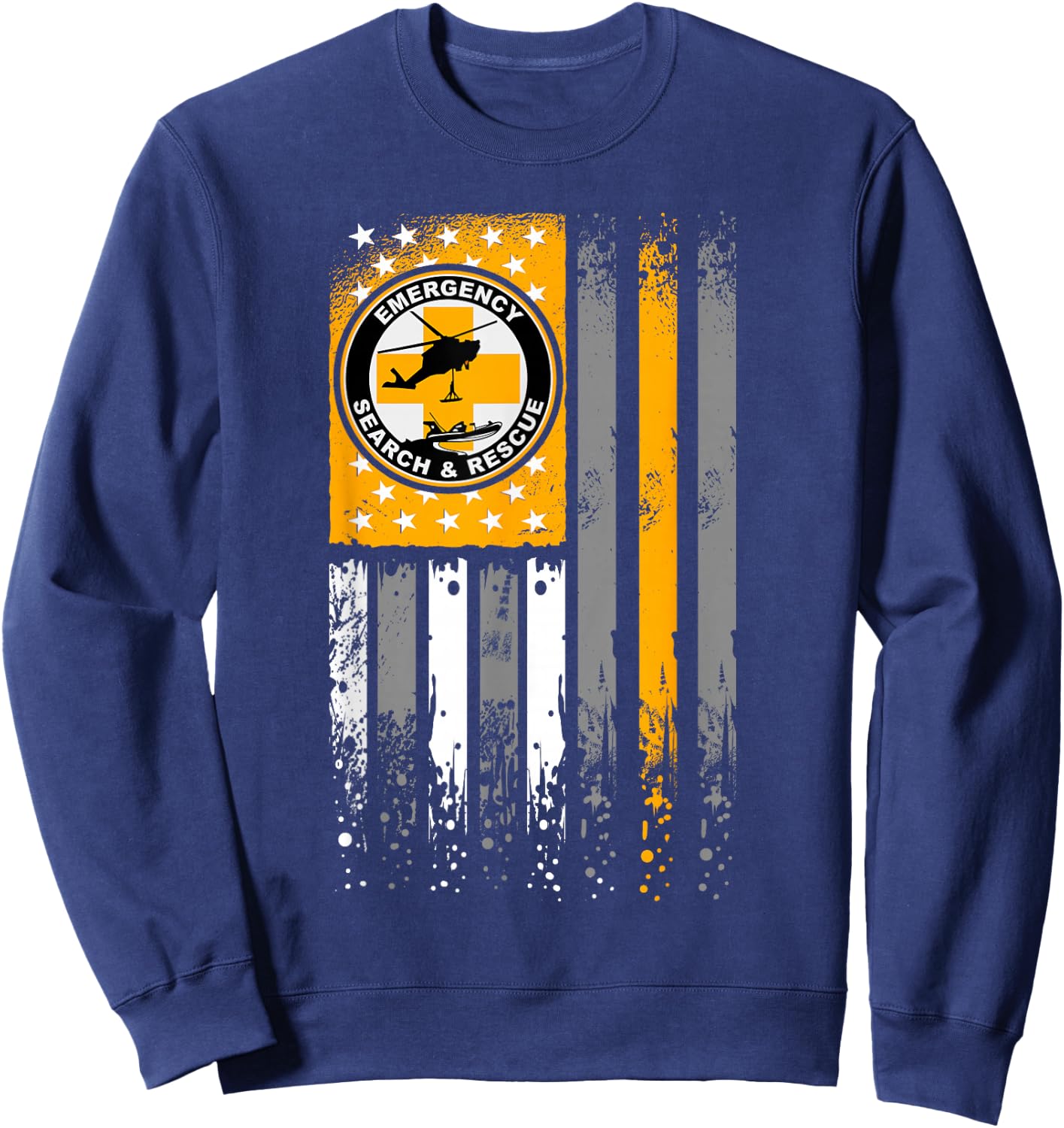 Search and Rescue - Thin Orange Line SAR Emergency Team Sweatshirt - Sweatshirt | Navy