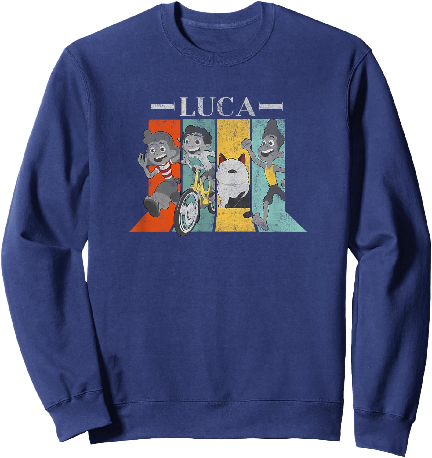 Disney Pixar Luca Character Panels V1 Sweatshirt - Sweatshirt | Navy
