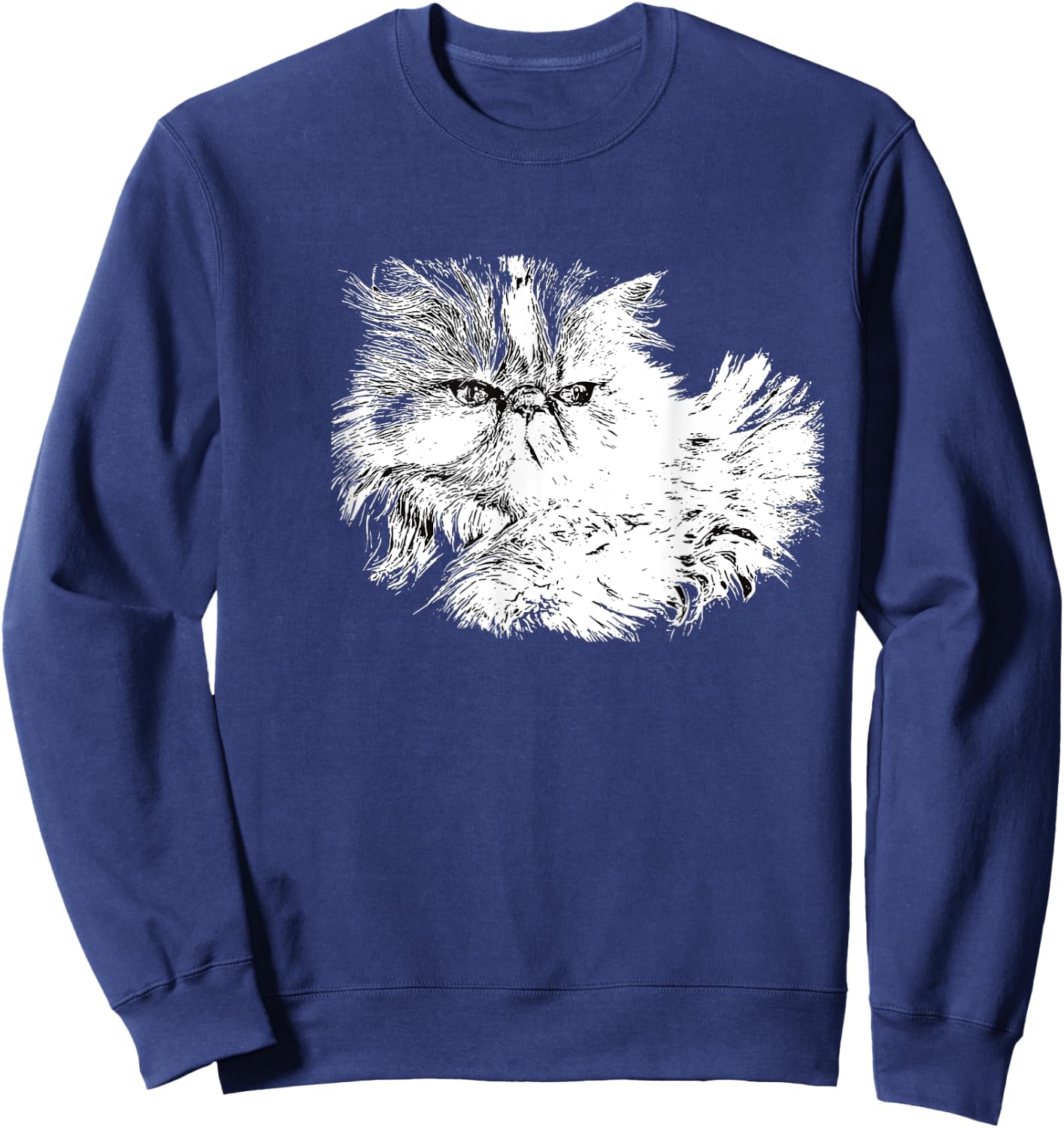 Persian Cat Women Kids Sweatshirt - Sweatshirt | Navy