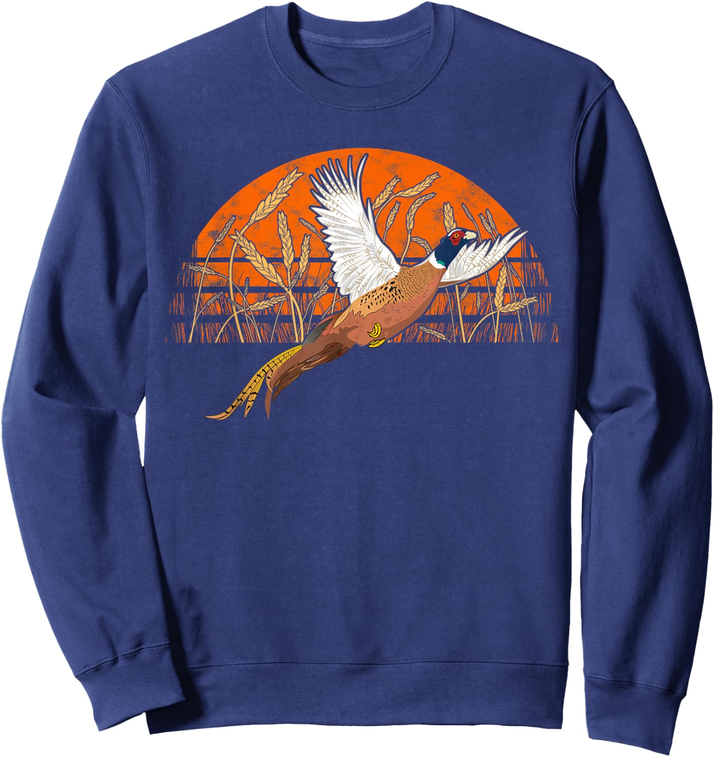 Ringneck Pheasant Hunting For Upland Game Bird Hunters Sweatshirt - Sweatshirt | Navy