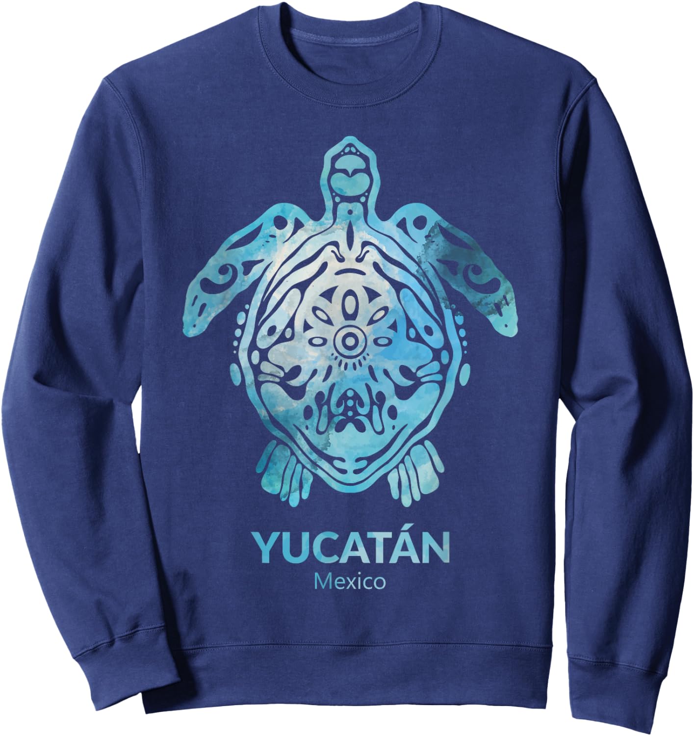 Yucatan Mexico Sea Turtle Ocean Souvenir Sweatshirt - Sweatshirt | Navy