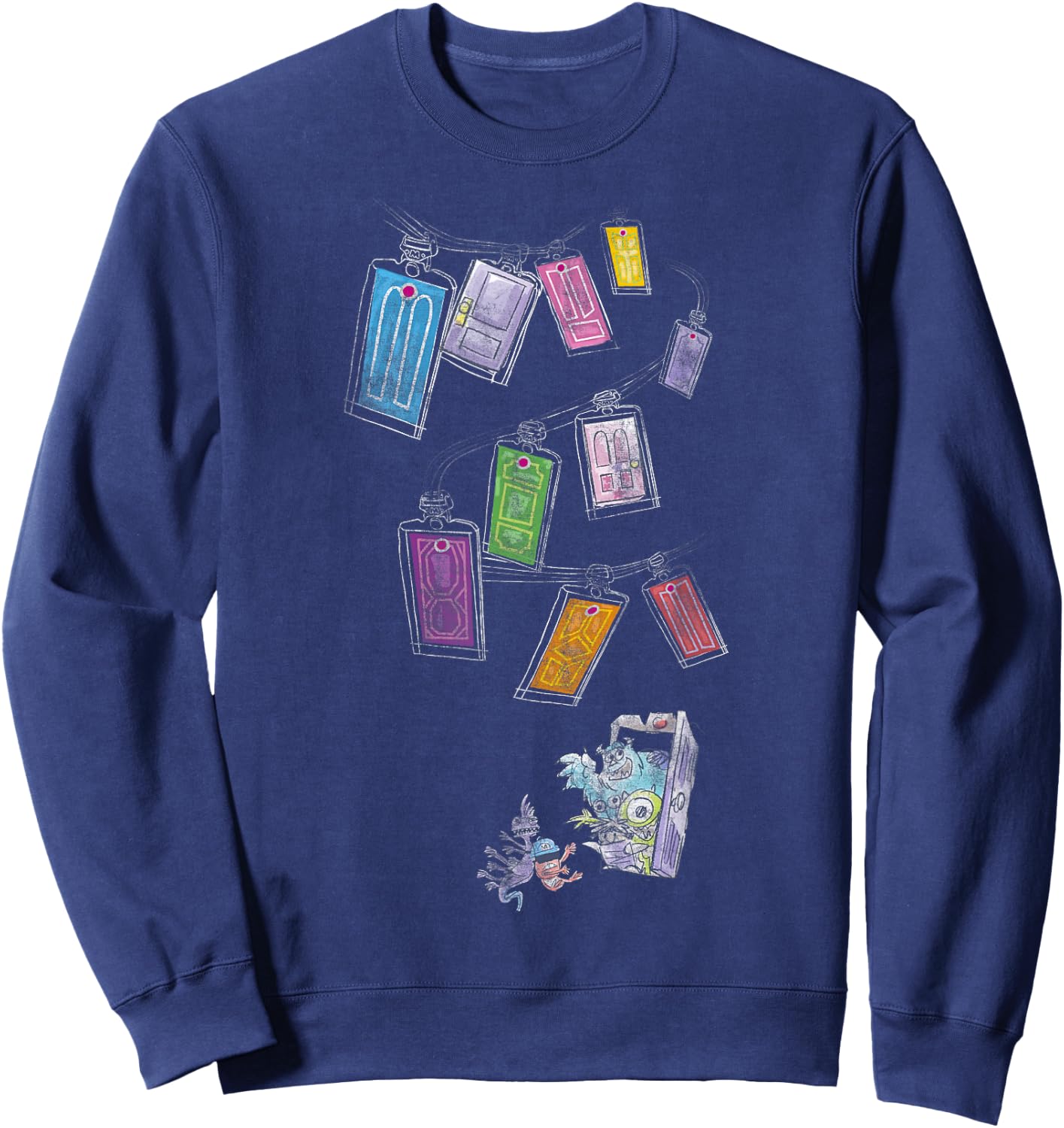 Disney Pixar Monsters Inc. Door Sketch Sweatshirt - Sweatshirt | Navy