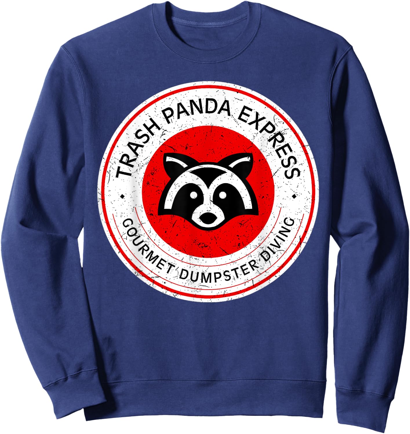 Trash Panda Gourmet Dumpster Diving EXpress Sweatshirt - Sweatshirt | Navy