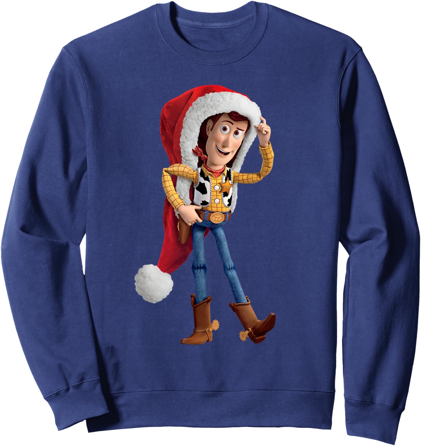 Disney Pixar Toy Story Santa Woody Holiday Sweatshirt - Sweatshirt | Navy