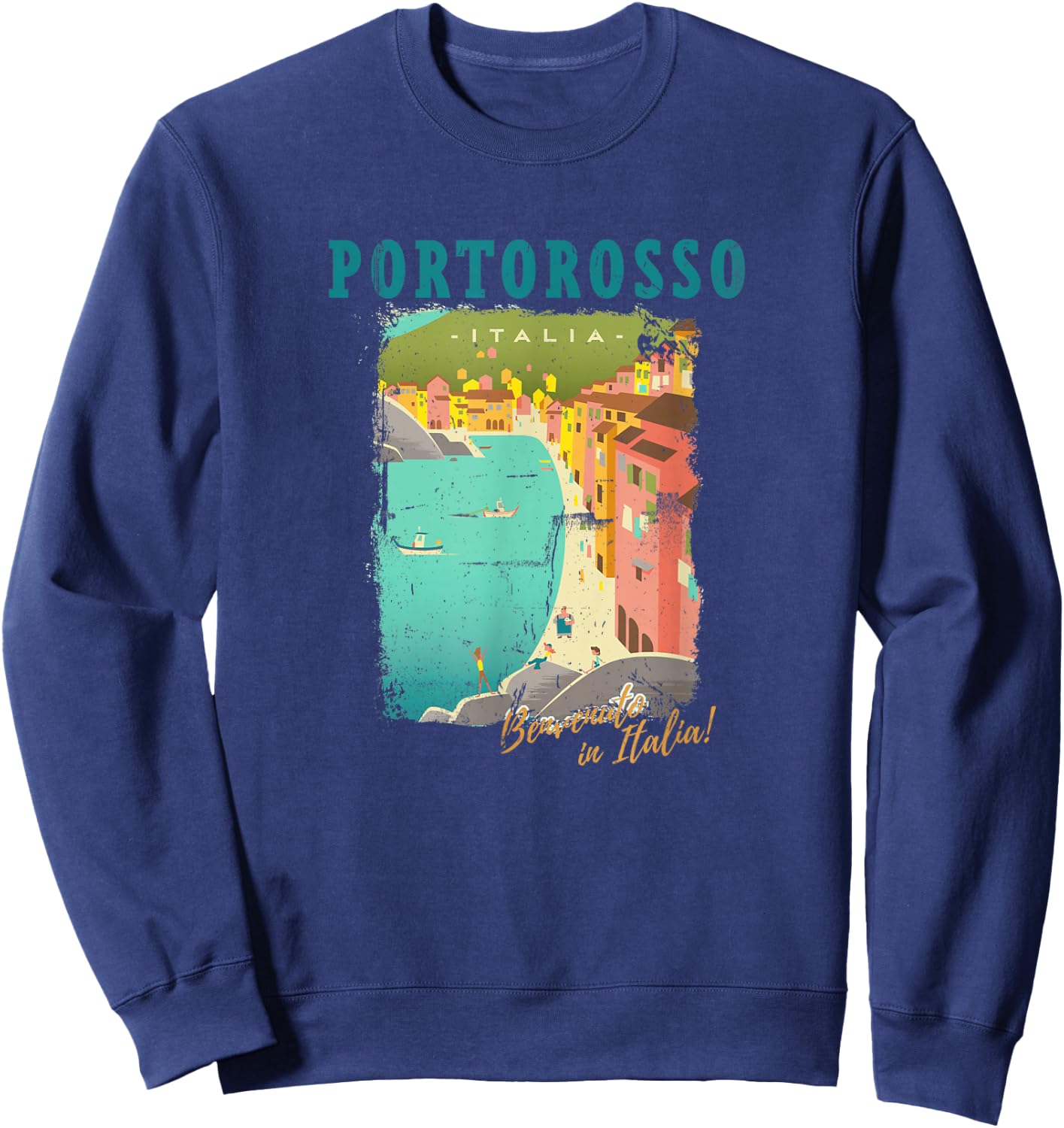Disney Pixar Luca Portorosso Benvenuto in Italia Sweatshirt - Sweatshirt | Navy