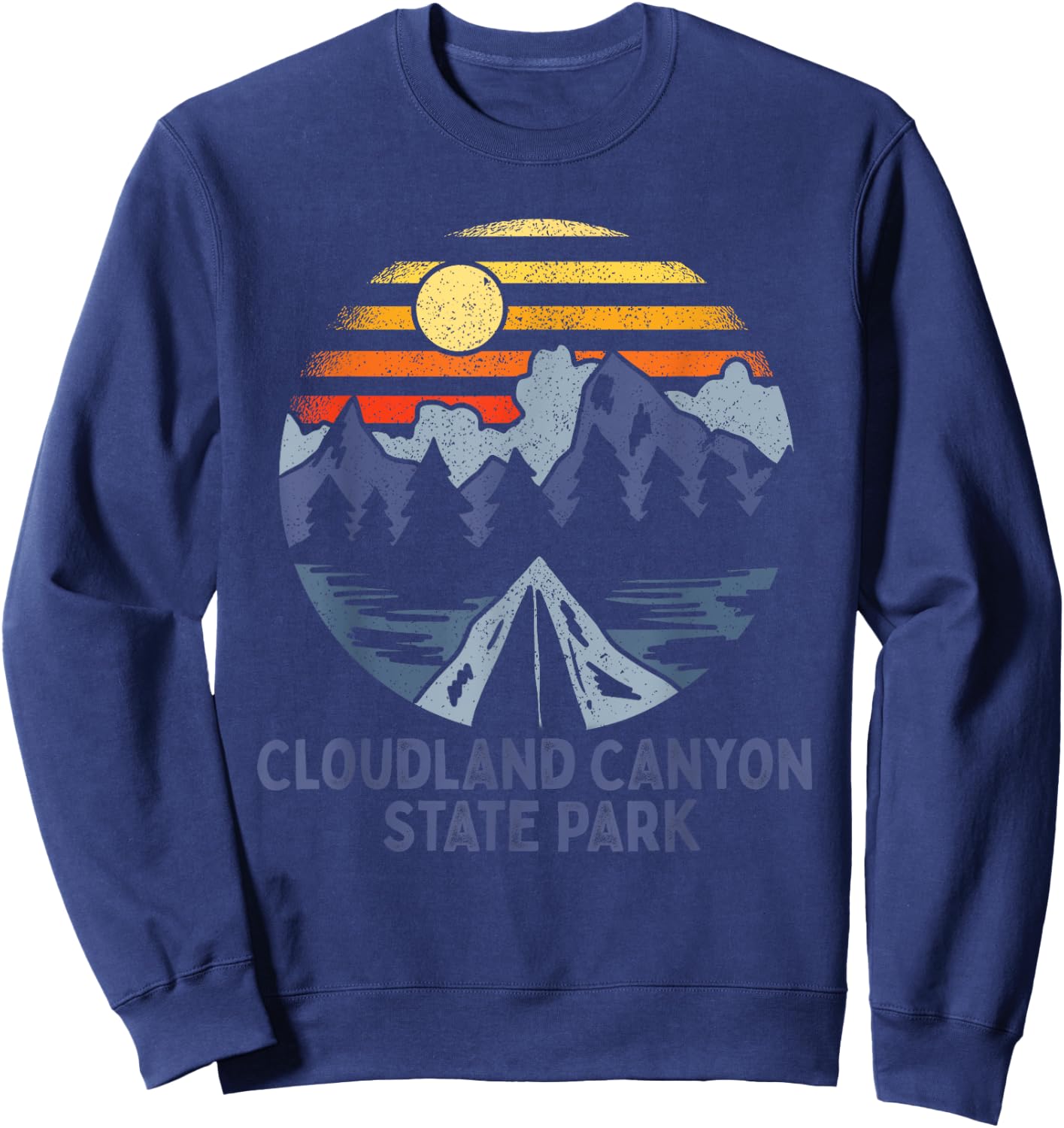Cloudland Canyon State Park Georgia GA Blue Ridge Mountains Sweatshirt - Sweatshirt | Navy