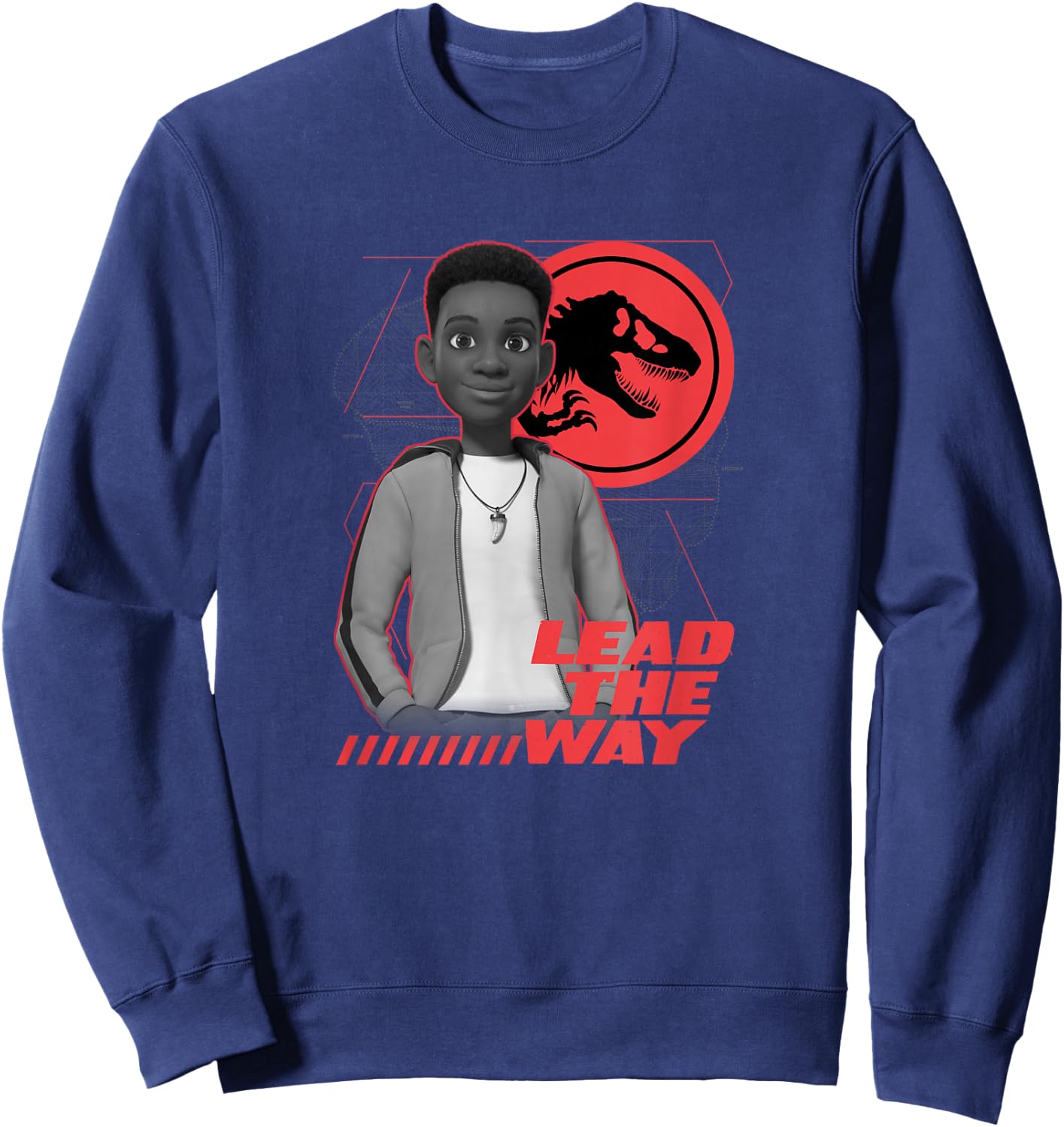 Jurassic World: Camp Cretaceous Darius Lead The Way Sweatshirt - Sweatshirt | Navy