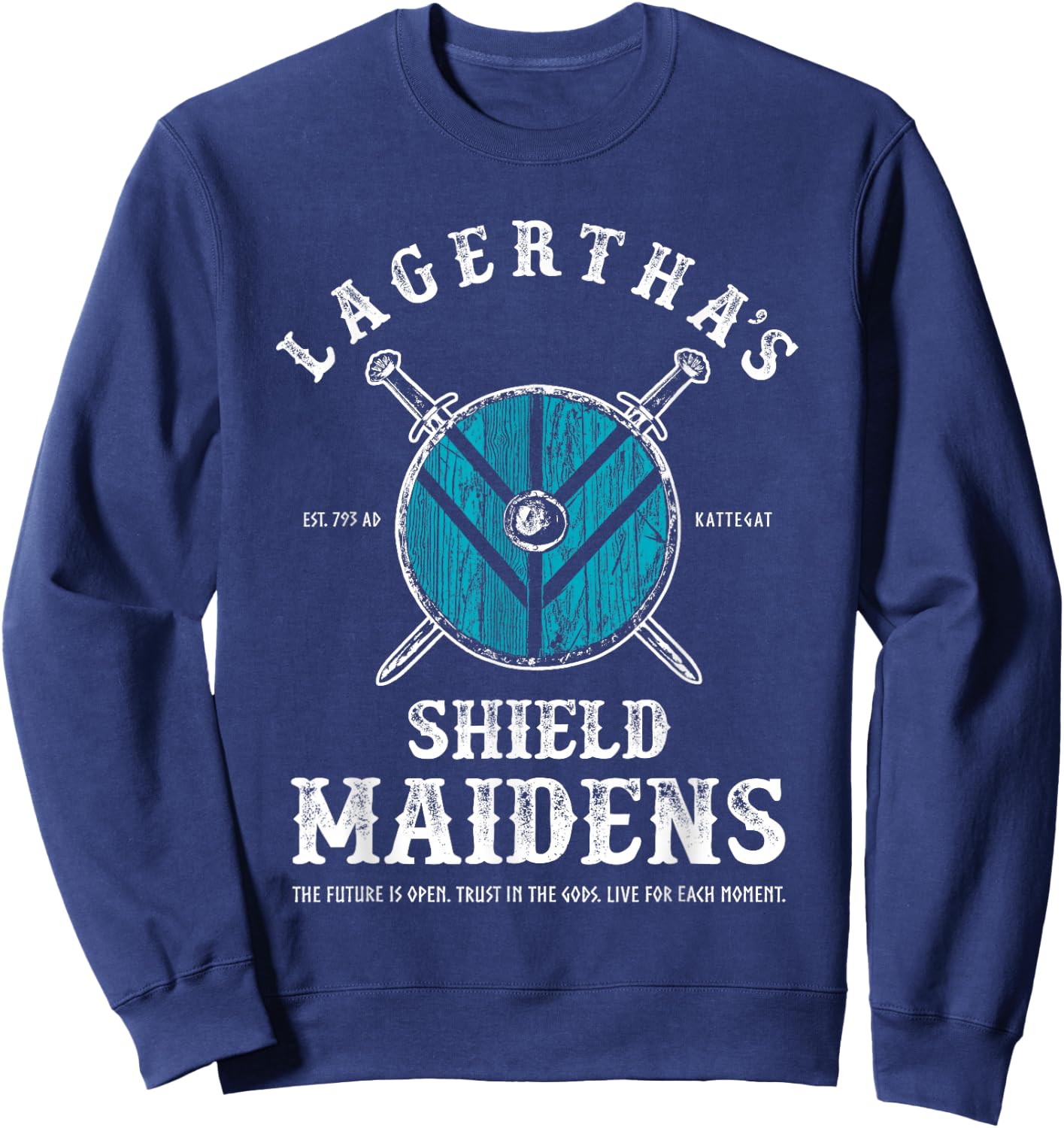 Lagertha's Shield Maidens - Viking Warrior Shieldmaiden Sweatshirt - Sweatshirt | Navy